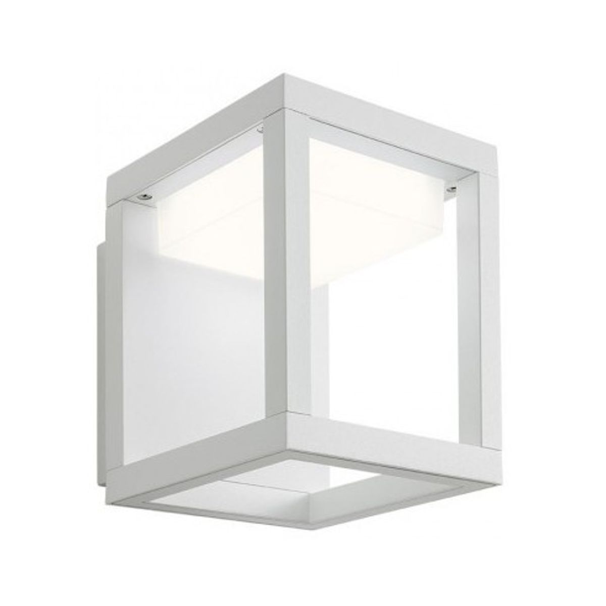 XIERA Væglampe i aluminium og polycarbonat H15,4 cm 1 x 10W SMD LED - Mat hvid