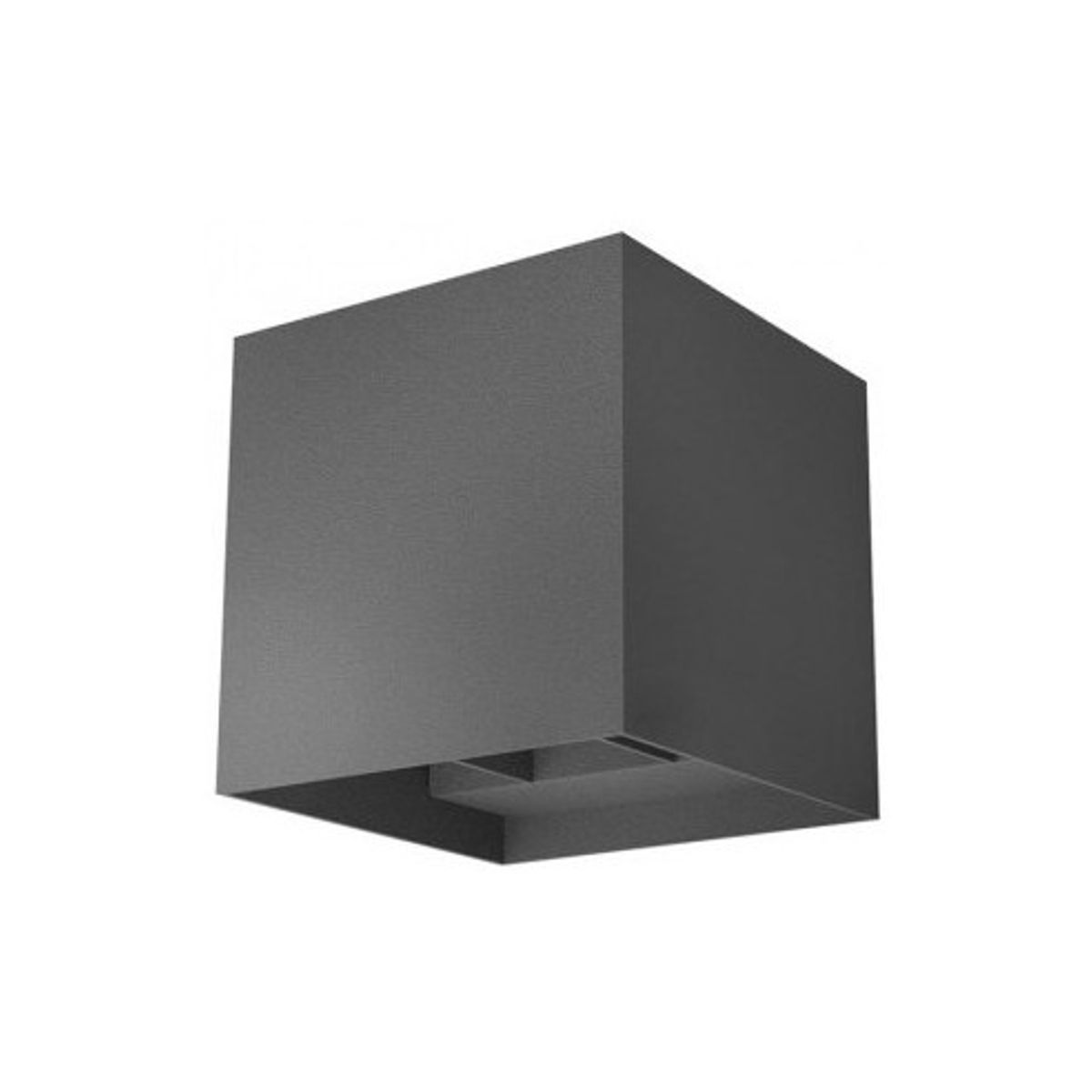 VARY Up-Down Væglampe i aluminium H12 cm 2 x 10W COB LED - Mat mørkegrå