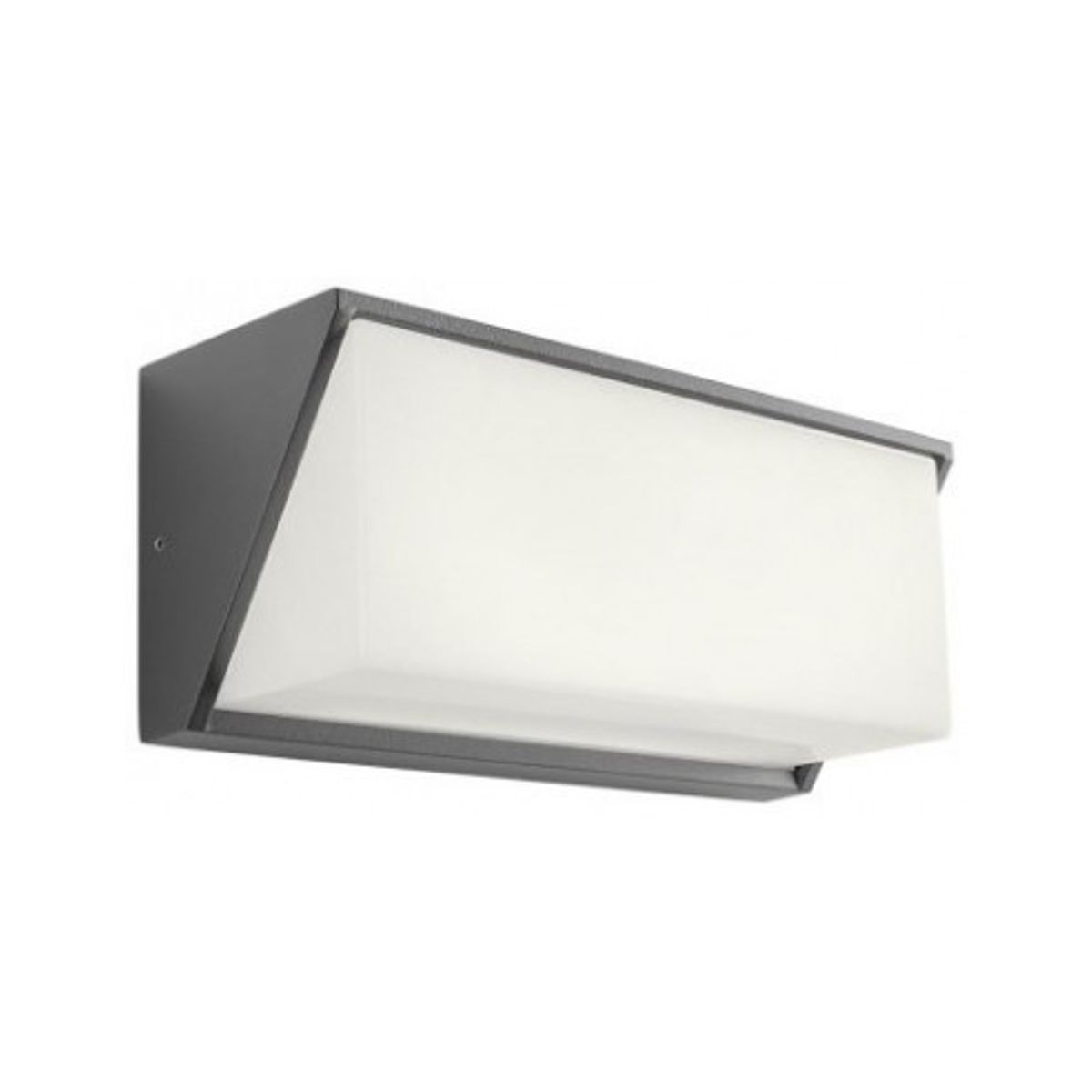 SPECTRA Væglampe i aluminium B25 cm 1 x 17W SMD LED - Mat mørkegrå