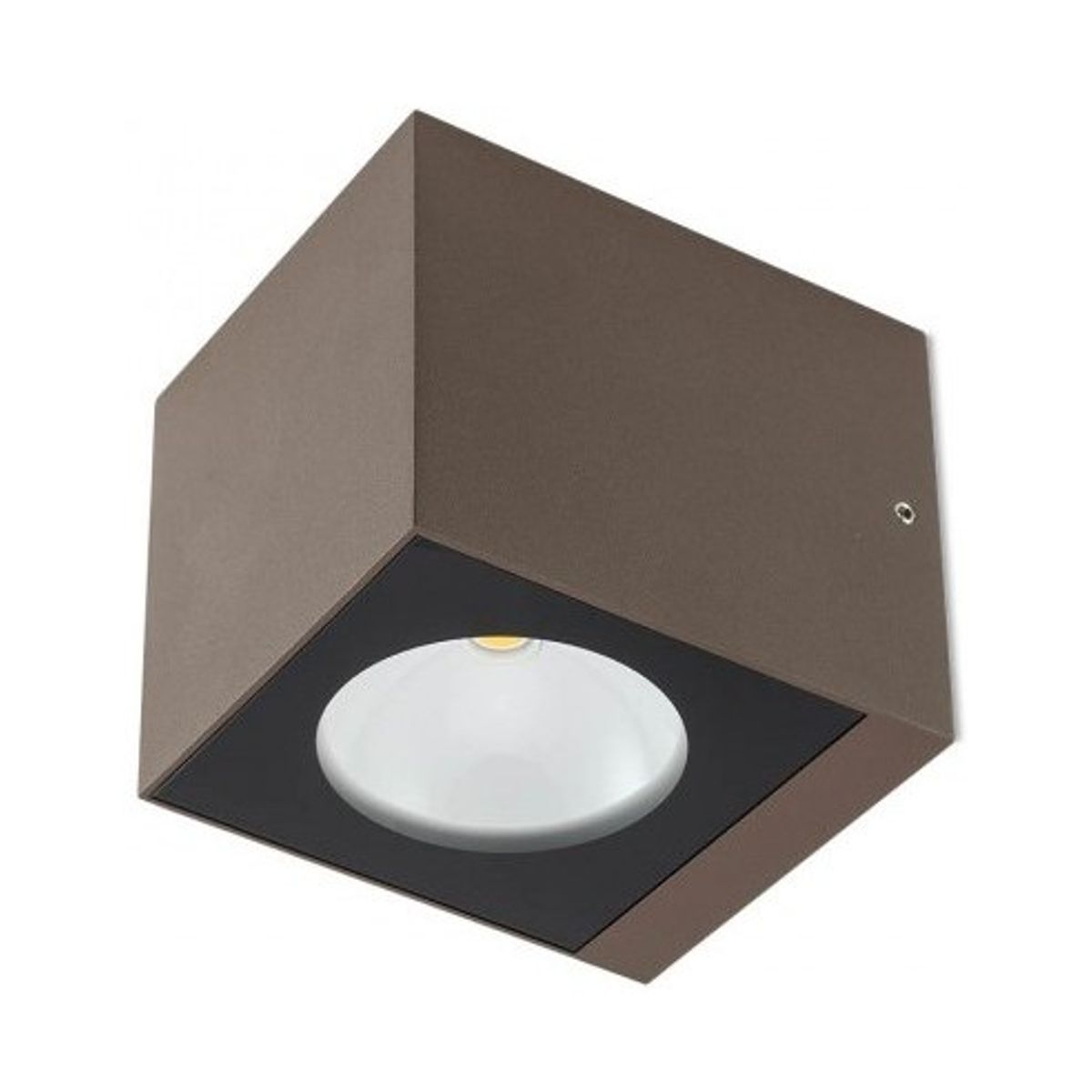 TEKO Væglampe i aluminium H9,1 cm 1 x 6W COB LED - Mat mørkebrun