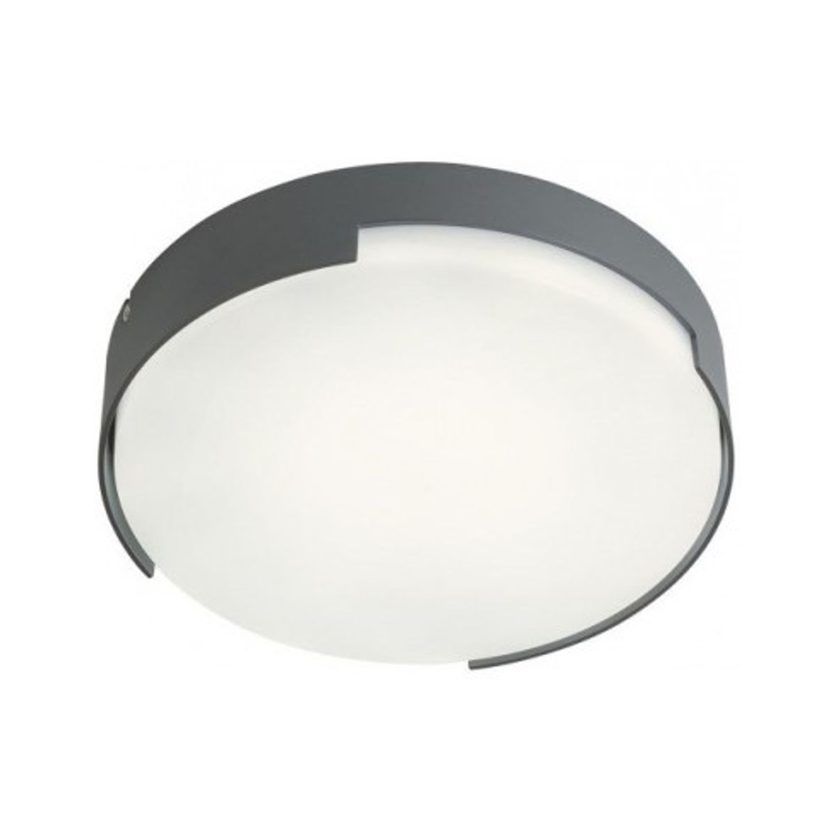 SKOR Loftlampe i aluminium og polycarbonat Ø25 cm 1 x 16W SMD LED - Mat mørkegrå