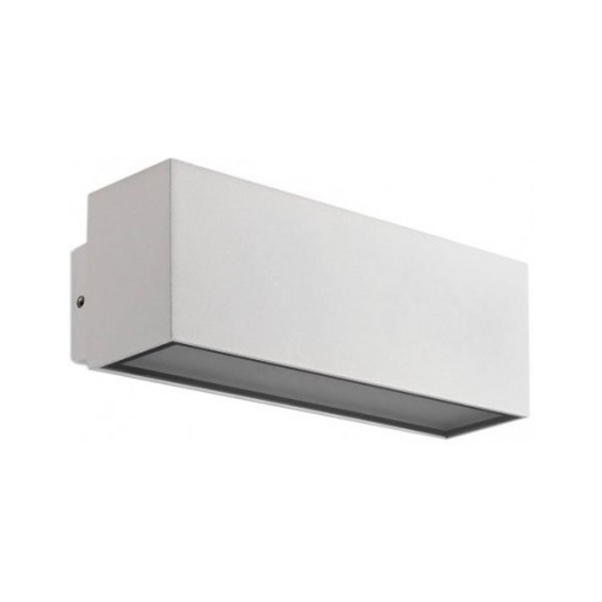 PLANIT Up-Down Væglampe i aluminium og glas B18 cm 1 x 10W SMD LED - Mat hvid