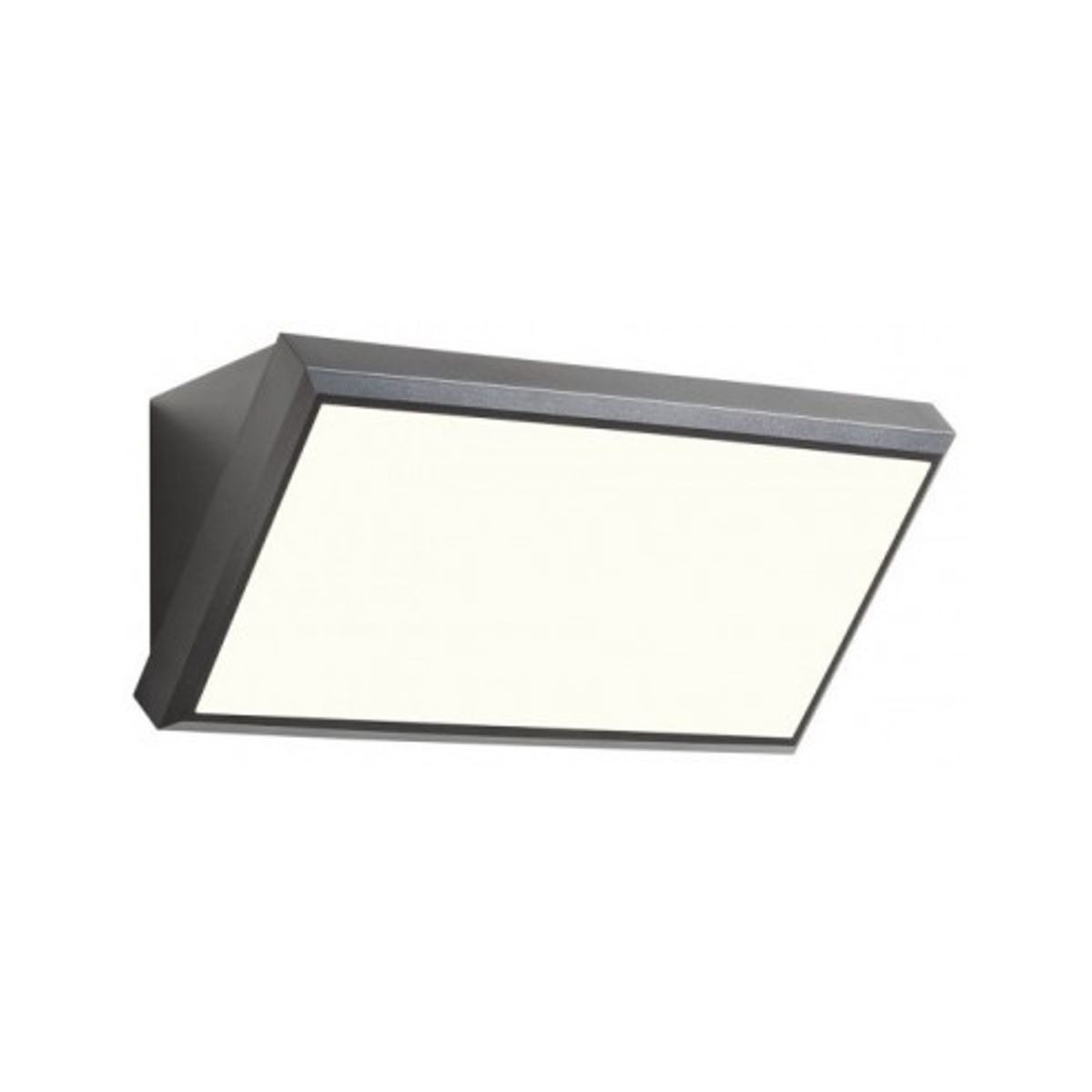 MAKO Væglampe i abs og polycarbonat B26,5 cm 1 x 12W SMD LED - Mat mørkegrå