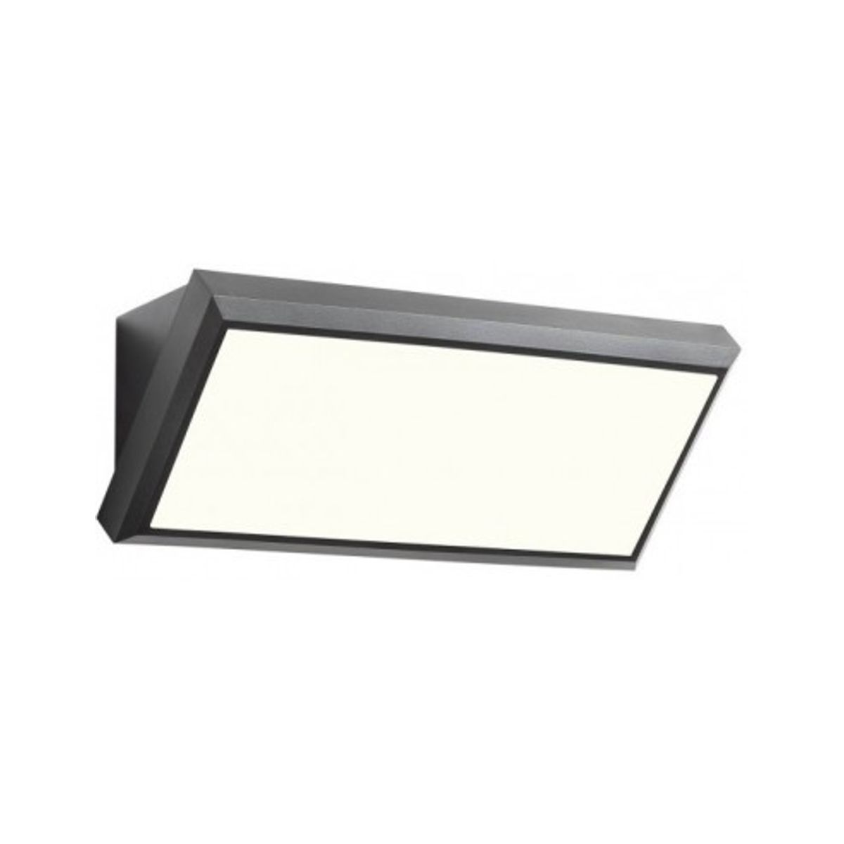 MAKO Væglampe i abs og polycarbonat B32 cm 1 x 21W SMD LED - Mat mørkegrå