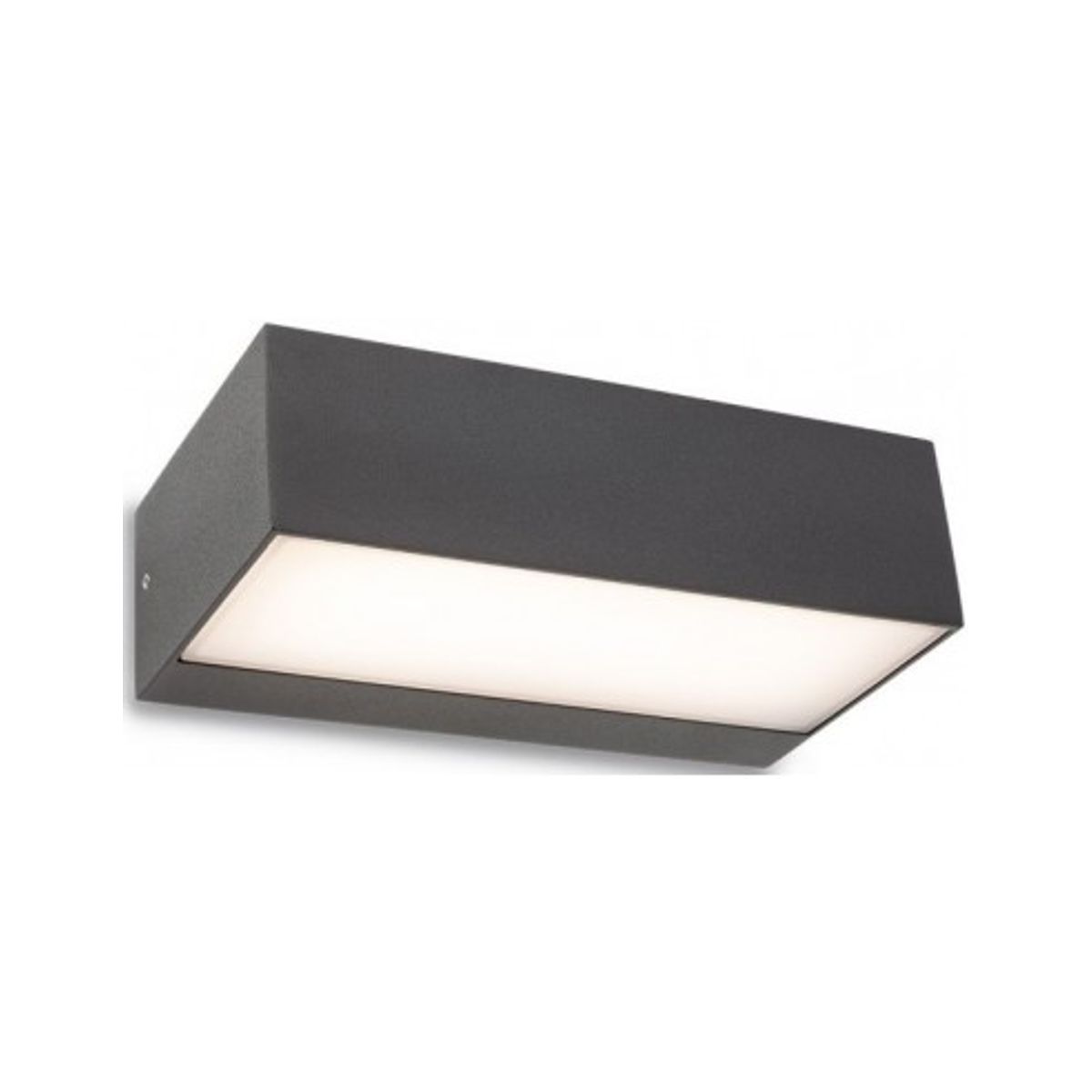 LIMA Væglampe i aluminium og glas B20,7 cm 1 x 9W SMD LED - Mat mørkegrå