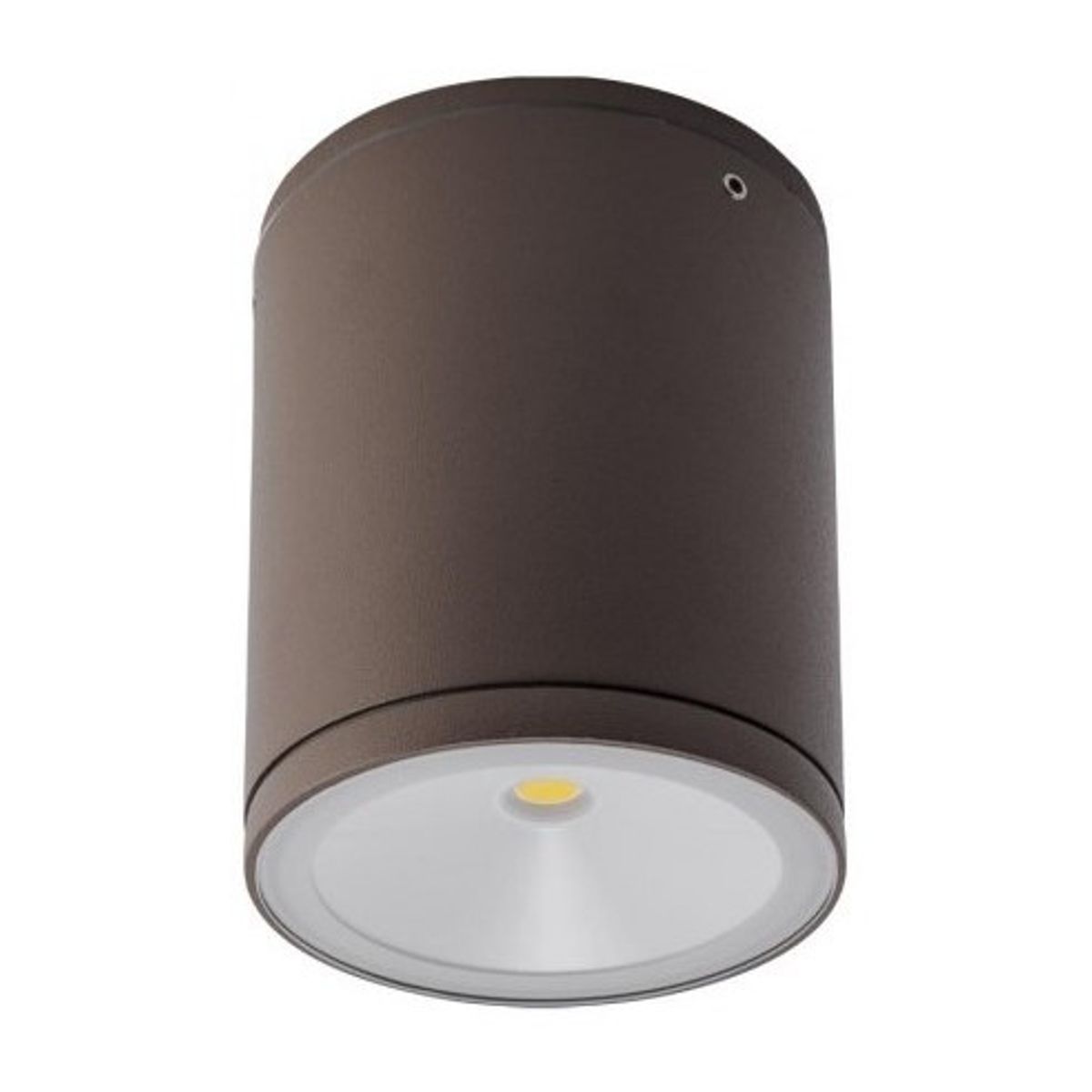 ETA Påbygningsspot i aluminium Ø9 cm 1 x 6W COB LED - Mat mørkebrun