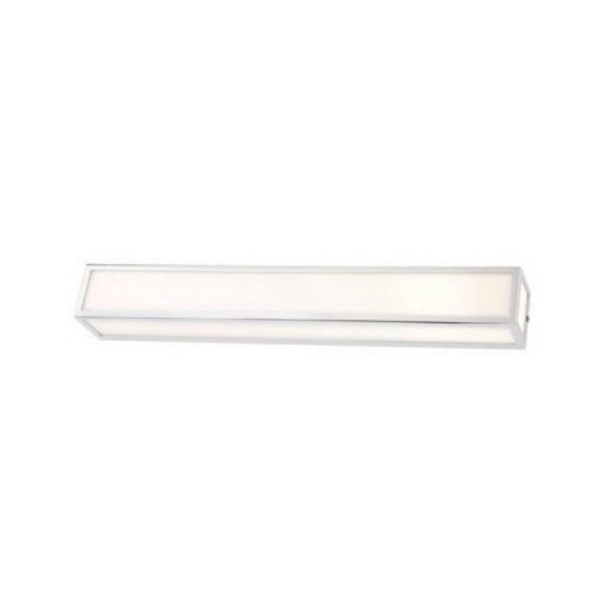 EGO Badeværelseslampe i metal og glas 60 x 8 cm 1 x 19W SMD LED - Krom/Hvid