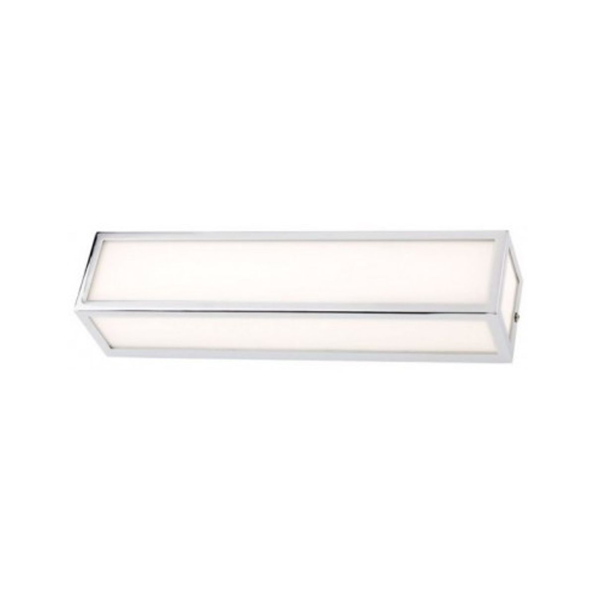 EGO Badeværelseslampe i metal og glas 36 x 8 cm 1 x 11W SMD LED - Krom/Hvid