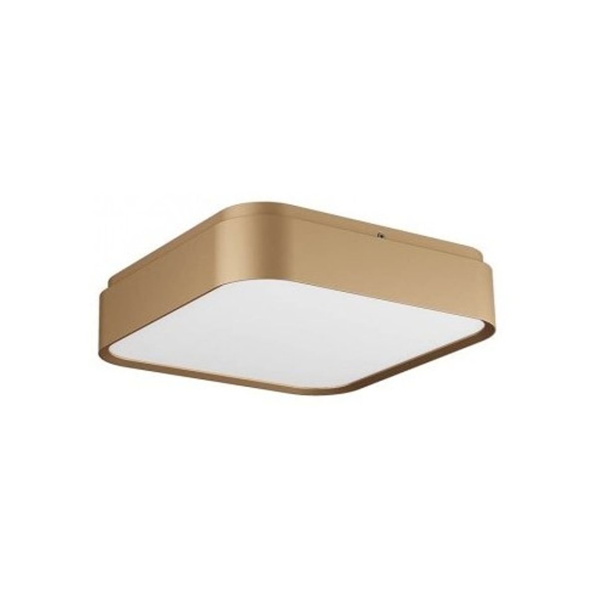 YOMO Plafond i aluminium og akryl 29,6 x 29,6 cm 1 x 32W SMD LED - Mat guld