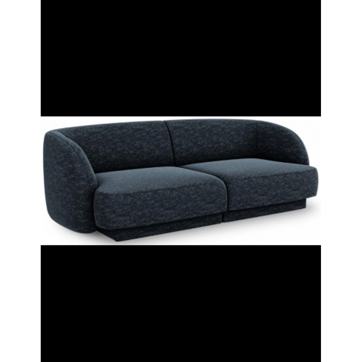 Miley 2-personers sofa i chenille B184 x D85 cm - Blå