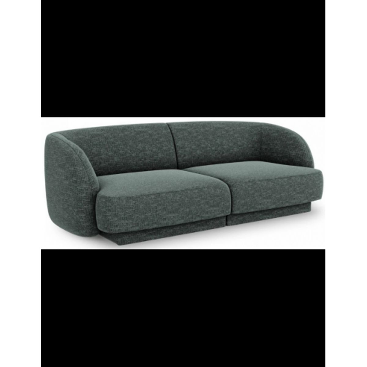 Miley 2-personers sofa i chenille B184 x D85 cm - Petrolium