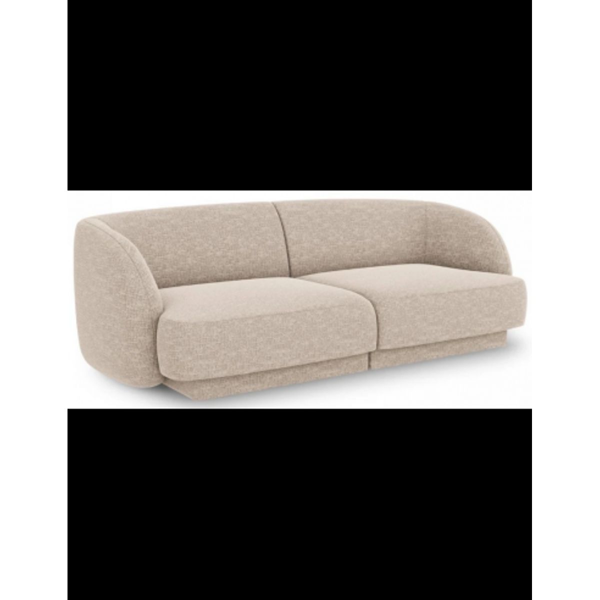 Miley 2-personers sofa i chenille B184 x D85 cm - Beige