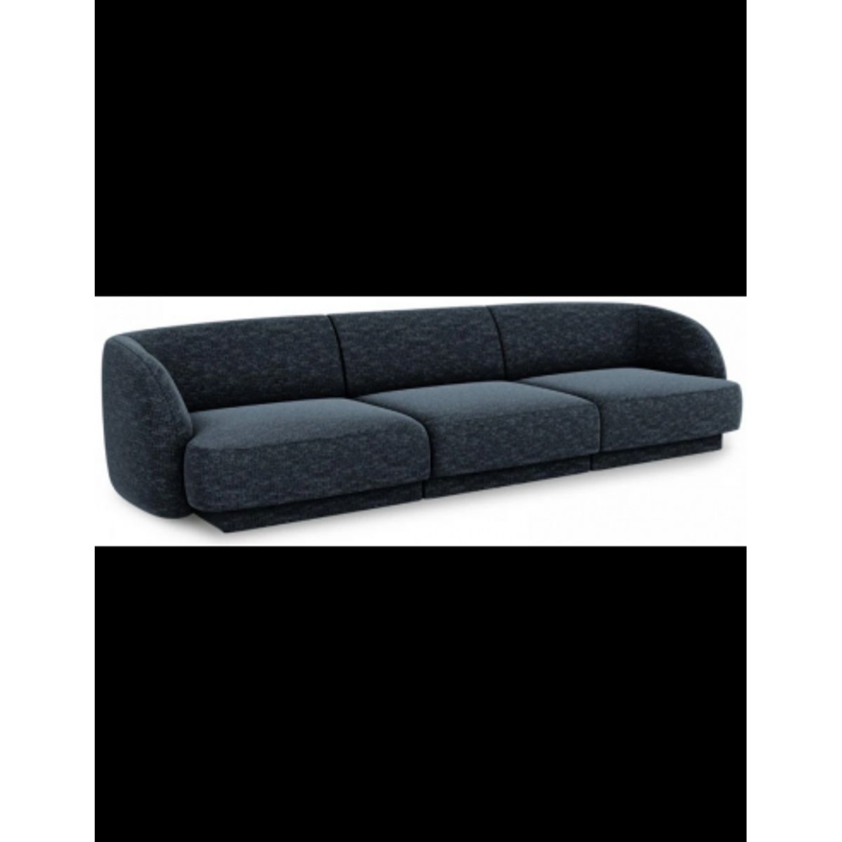 Miley 3-personers sofa i chenille B259 x D85 cm - Blå