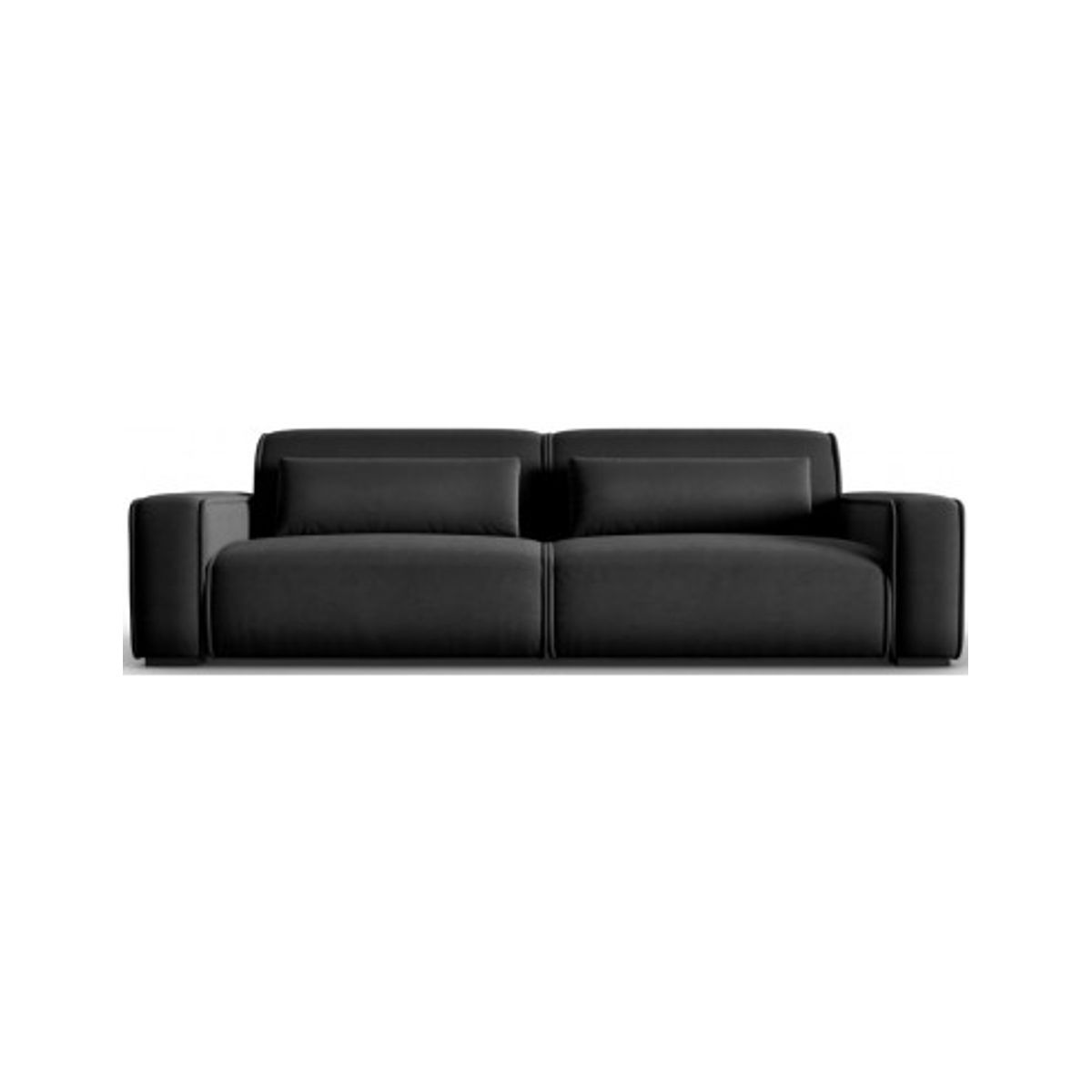 Lina 4-personers sofa i velour B248 cm - Antracit