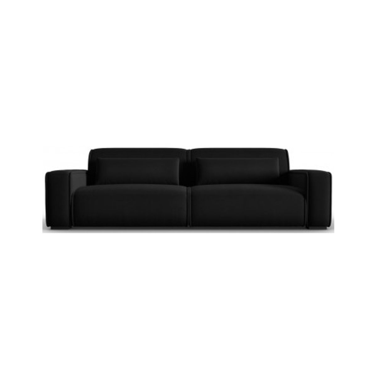 Lina 4-personers sofa i velour B248 cm - Sort