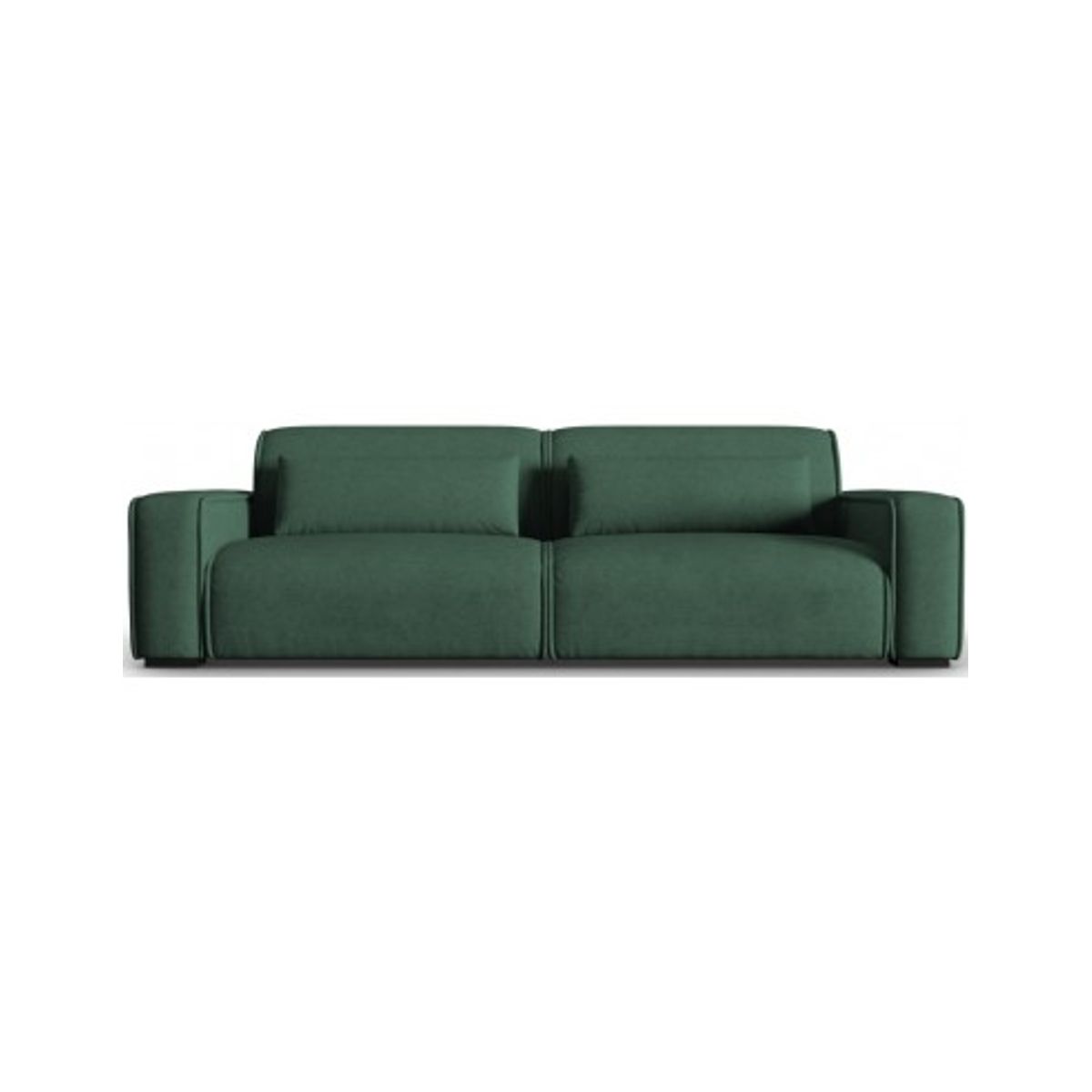 Lina 4-personers sofa i polyester B248 cm - Grøn