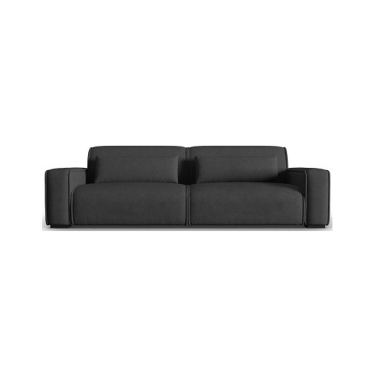 Lina 4-personers sofa i polyester B248 cm - Mørkegrå