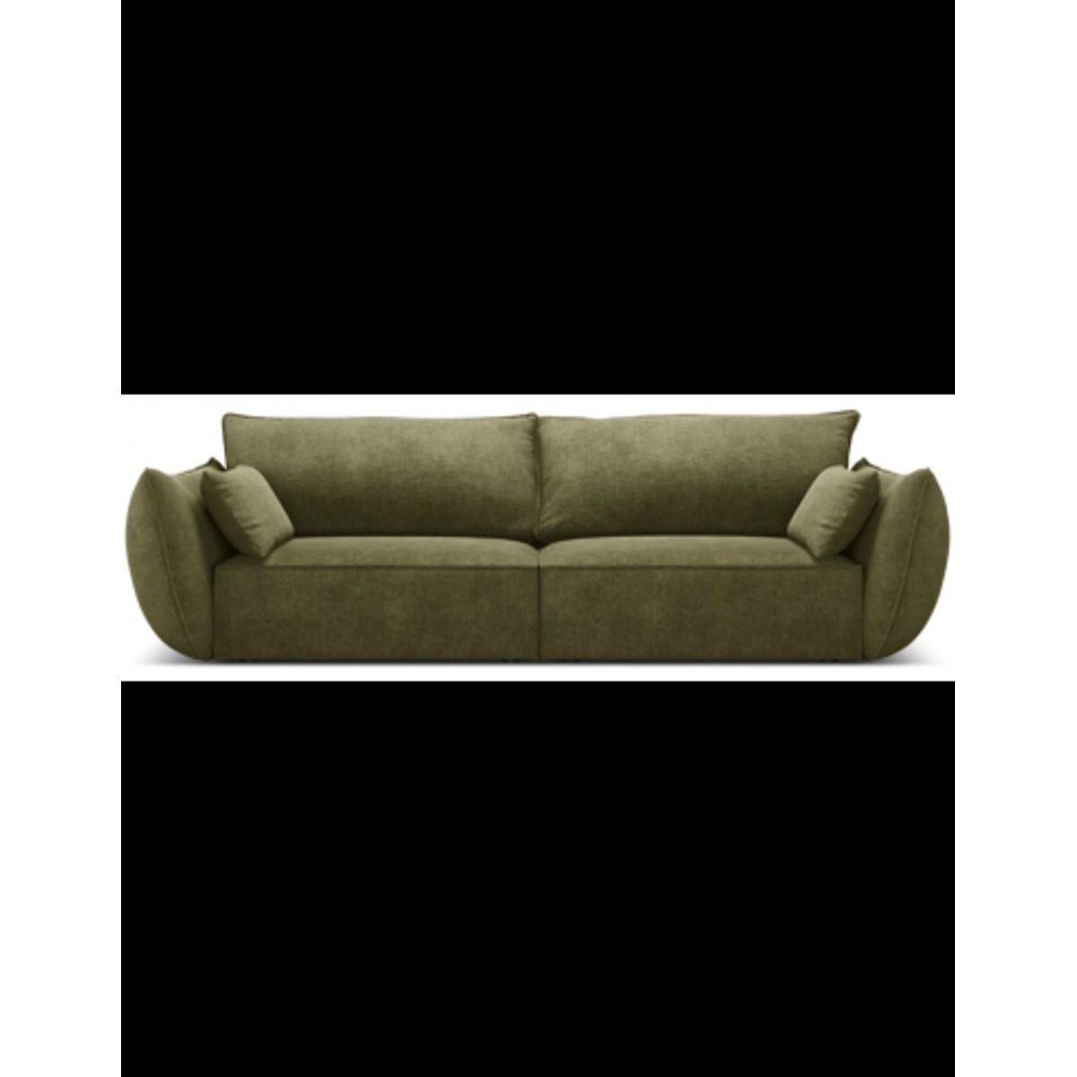 Kaelle 3-personers sofa i chenille B208 cm - Grøn