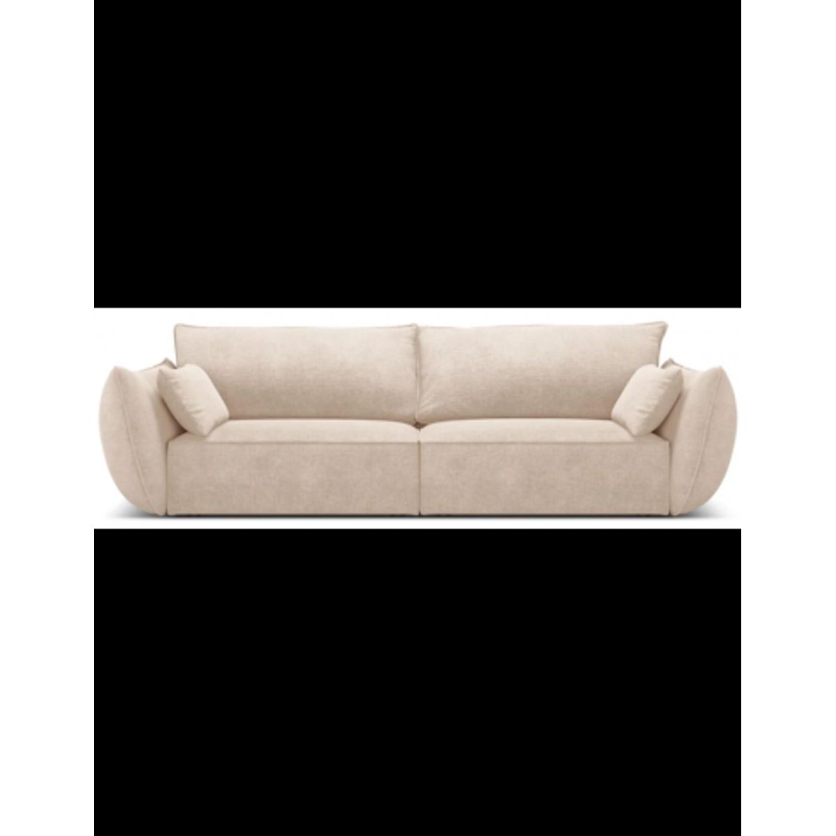 Kaelle 3-personers sofa i chenille B208 cm - Beige