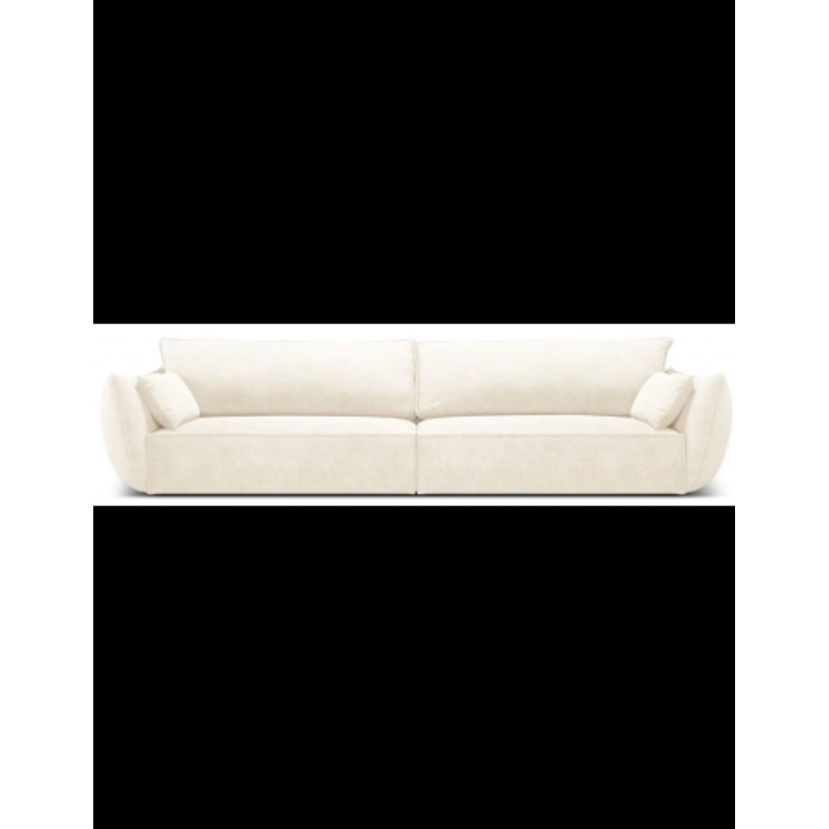 Kaelle 4-personers sofa i chenille B248 cm - Lys beige