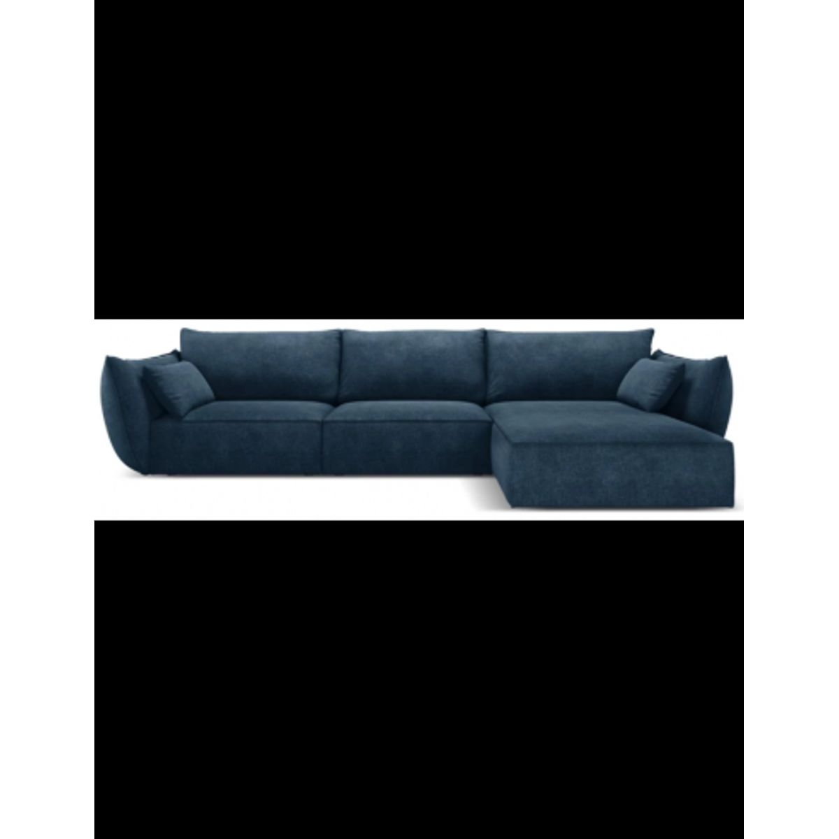 Kaelle højrevendt chaiselongsofa i chenille B308 x D171 cm - Blå