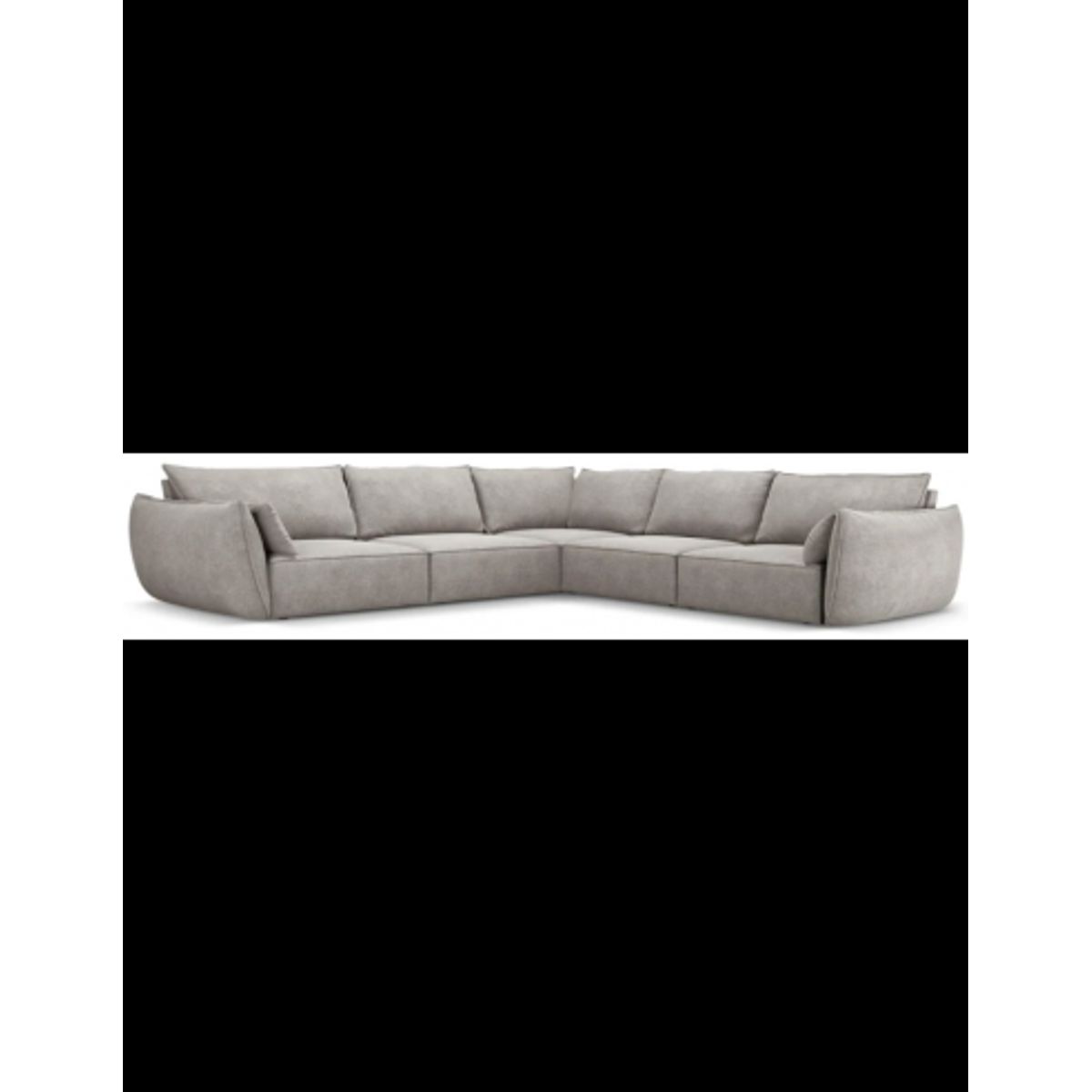 Kaelle hjørnesofa i chenille B286 x D286 cm - Lysegrå