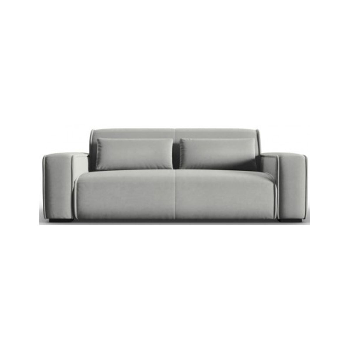 Lina 3-personers sofa i velour B192 cm - Grå