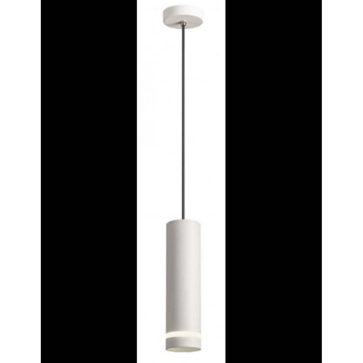 KLOU Udendørs loftlampe i aluminium og glas Ø8 cm 1 x 9W COB LED - Mat sandhvid