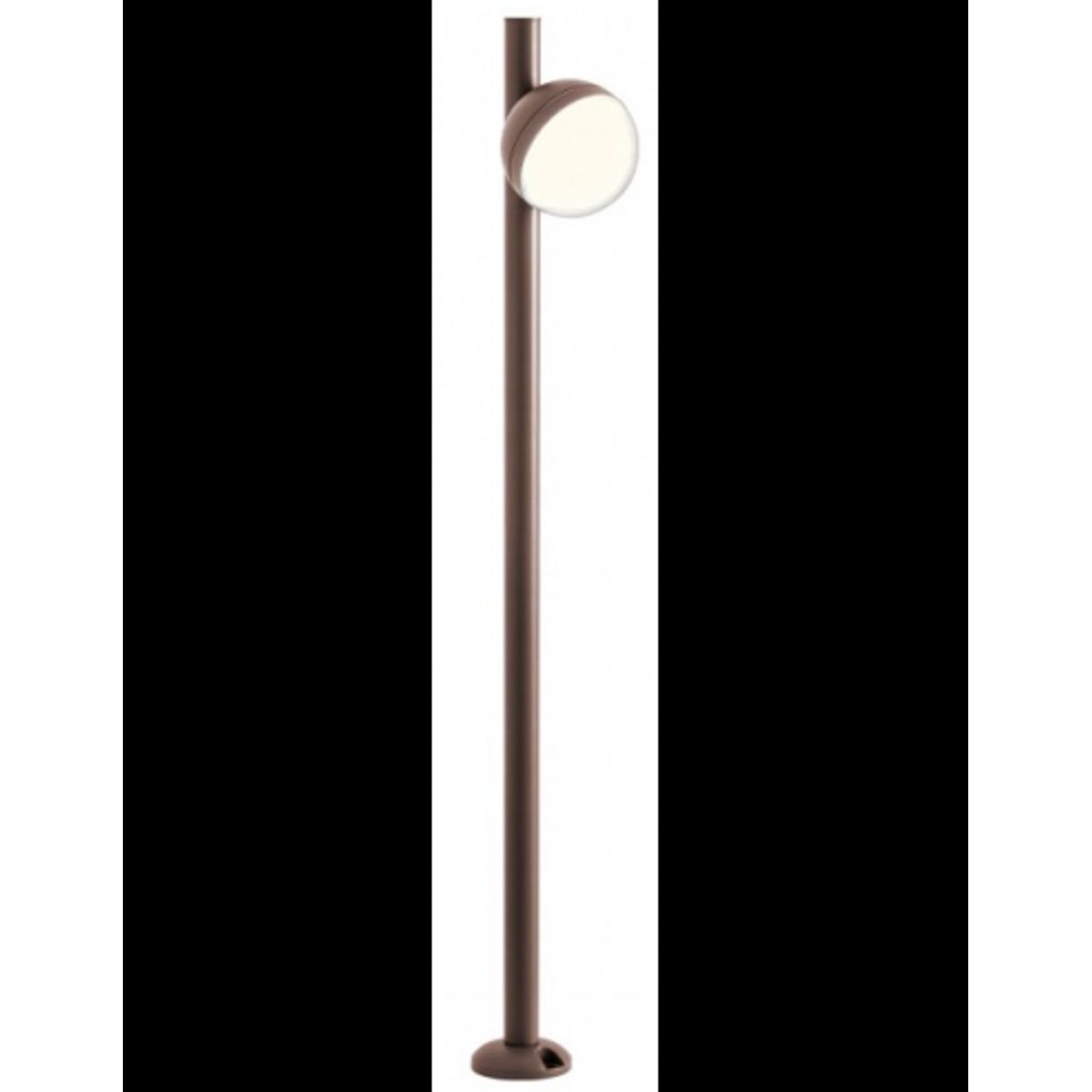 MAGNUS Bedlampe i aluminium og polycarbonat H103 cm 12W SMD LED - Mat corten