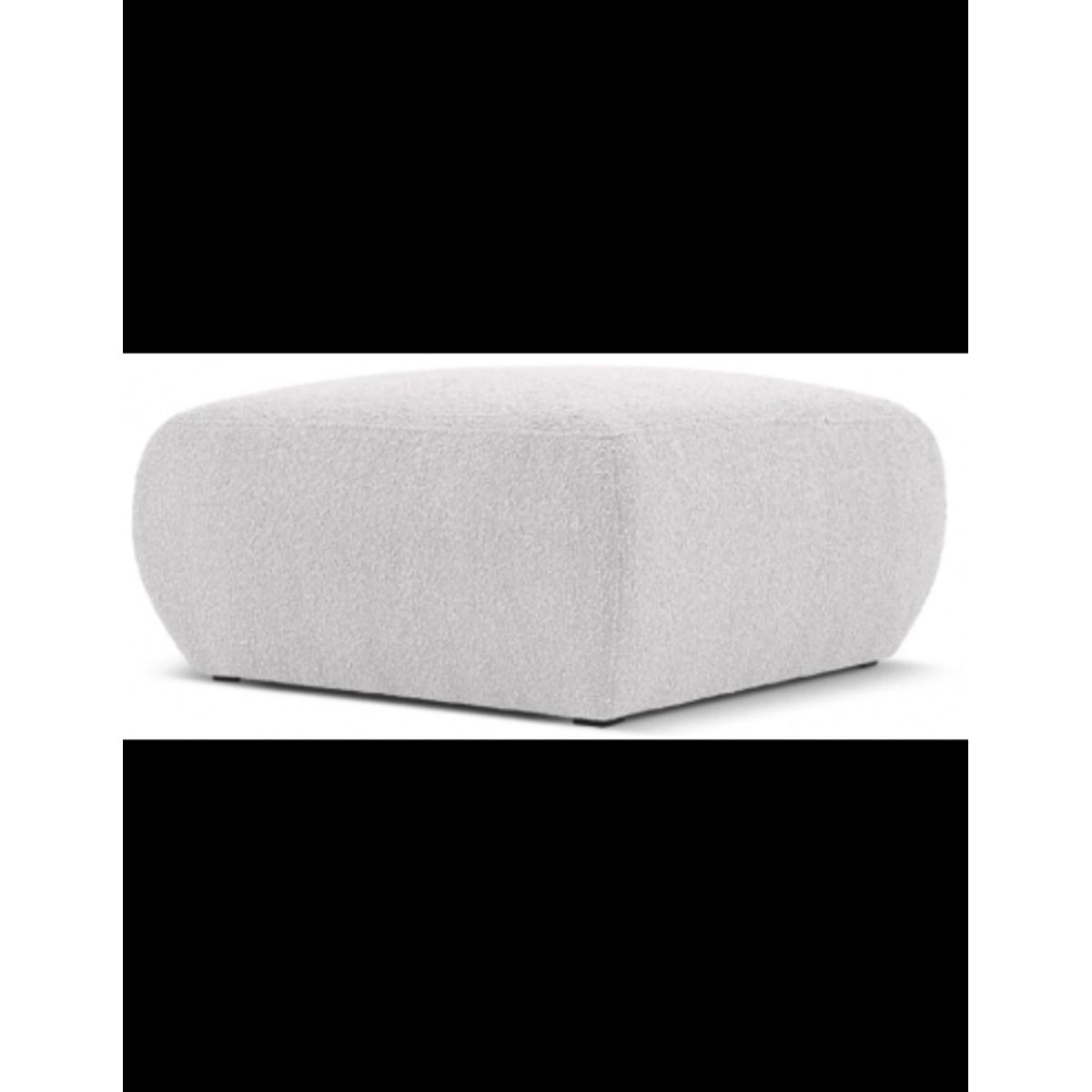 Molino puf til sofa i bouclé B75 x D75 cm - Lysegrå