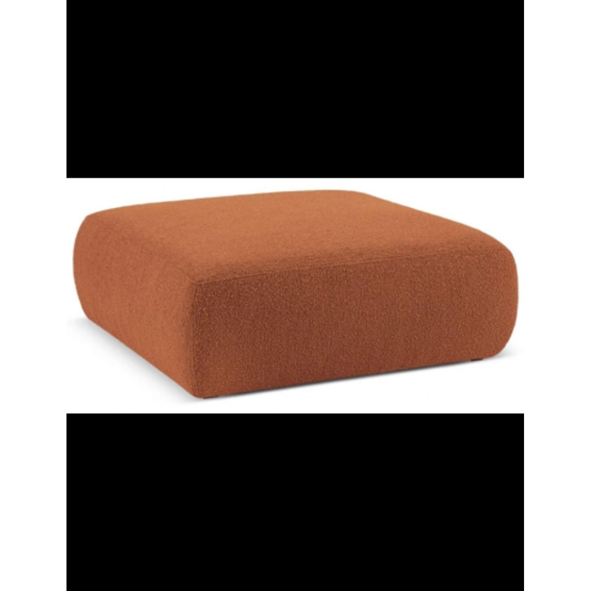 Molino puf til sofa i bouclé B100 x D100 cm - Brun