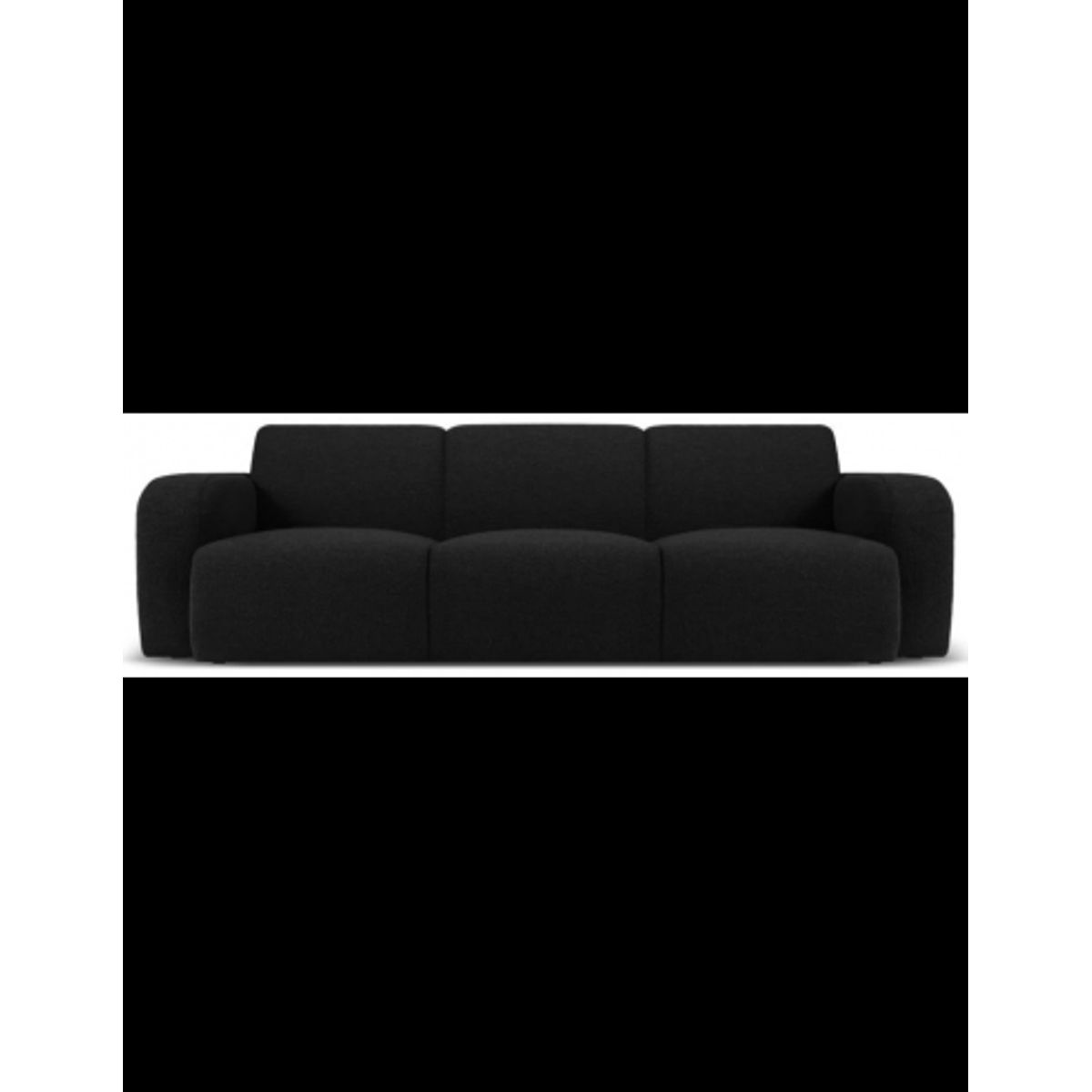 Molino 3-personers sofa i bouclé B235 x D95 cm - Sort