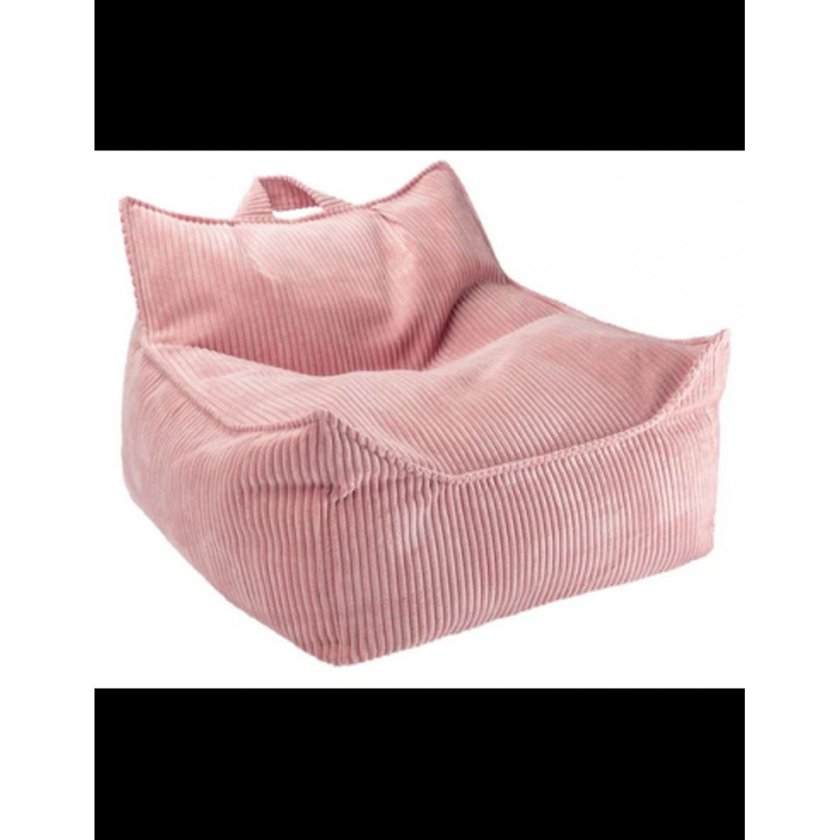 Sækkestol til børn i OEKO-TEX corduroy H50 cm - Pink Mousse