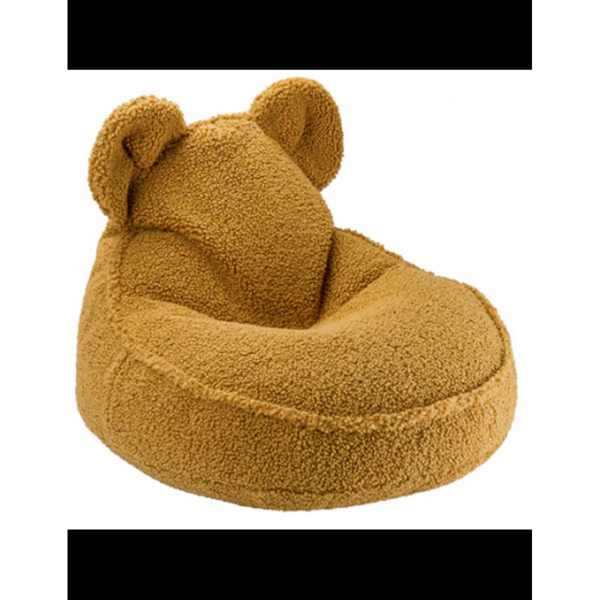 Bear Sækkestol til børn i OEKO-TEX teddy polyester H42 cm - Maple