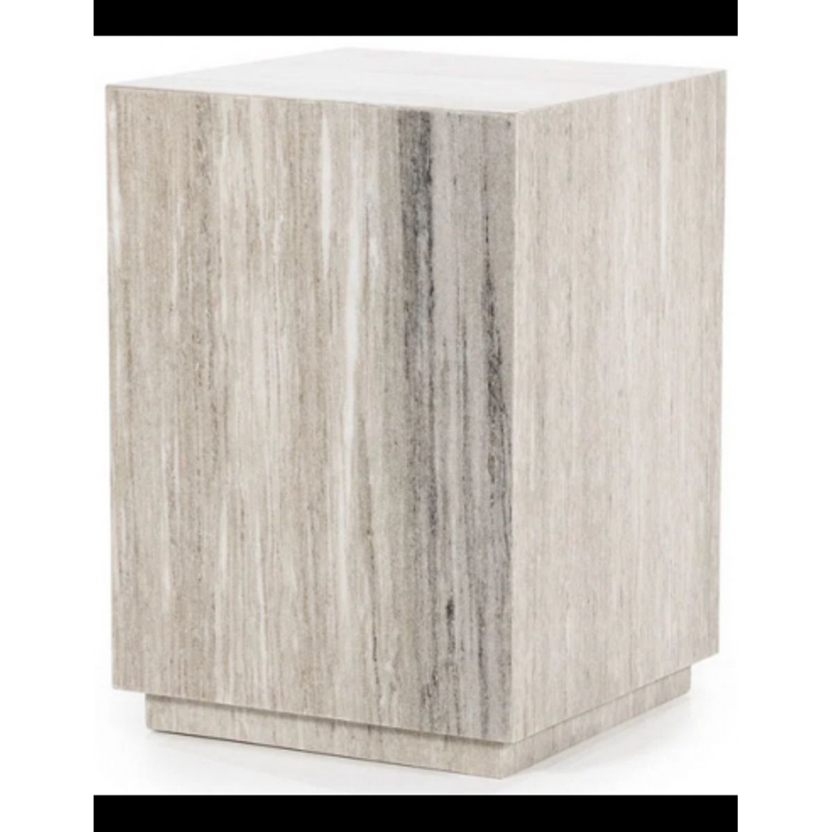 Vince sofabord i marmor 30,5 x 30,5 cm - Beige marmor