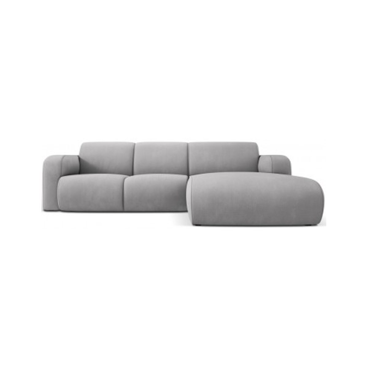 Molino højrevendt chaiselongsofa i polyester B250 x D170 cm - Lysegrå