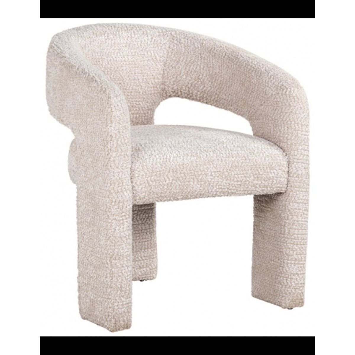 Belle spisebordsstol i polyester H79 cm - Creme