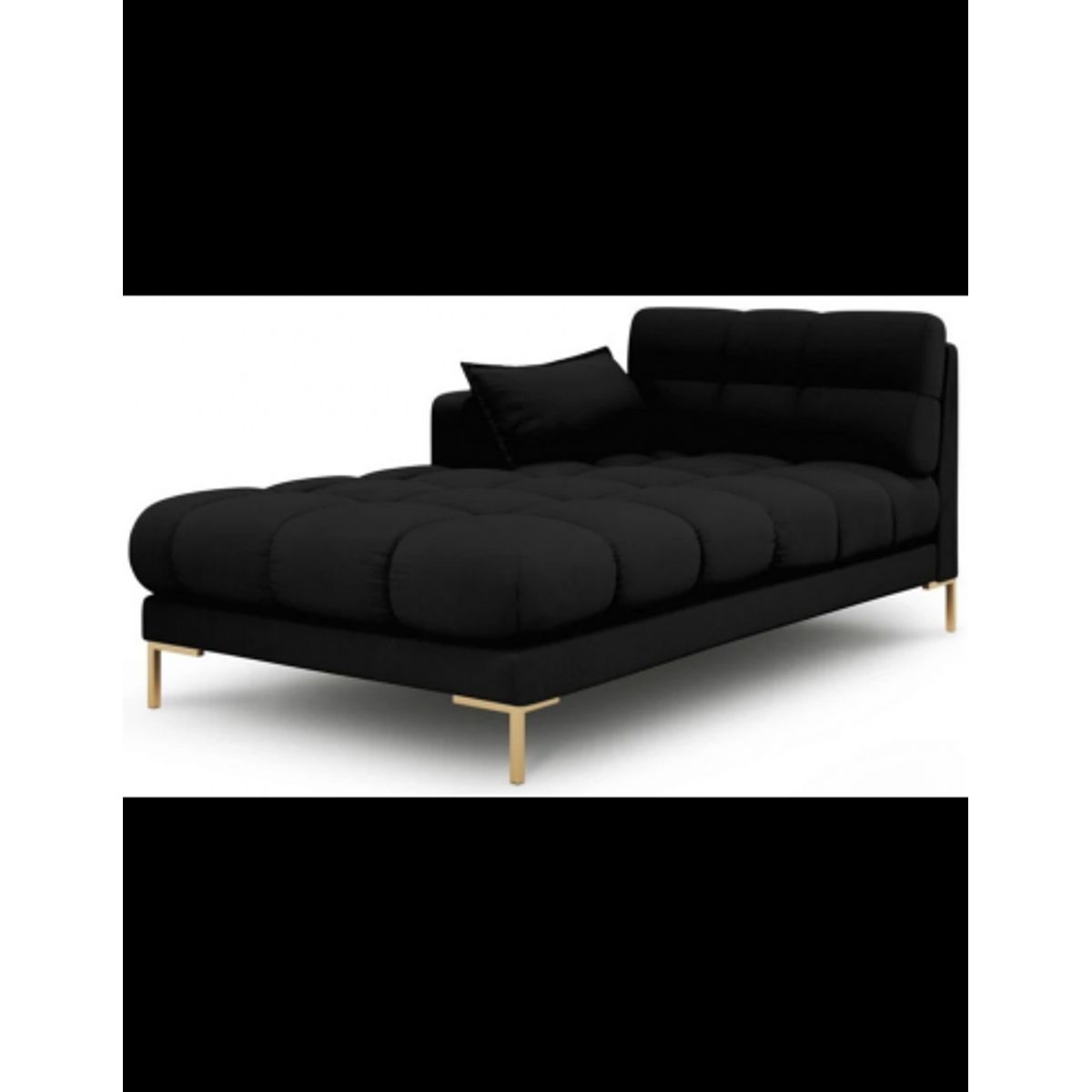 Mamaia venstrevendt daybed i polyester B185 cm - Guld/Sort