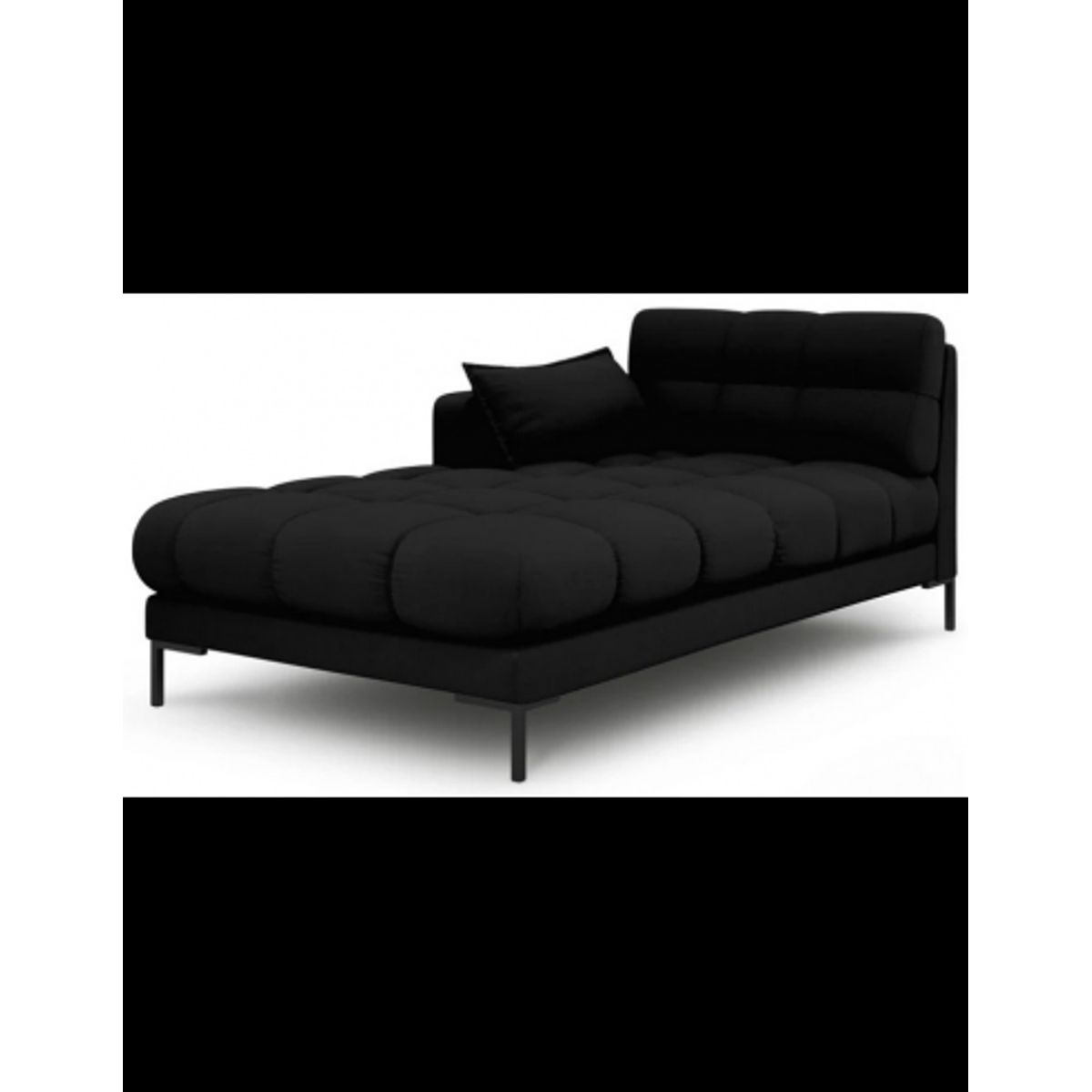 Mamaia venstrevendt daybed i polyester B185 cm - Sort/Sort