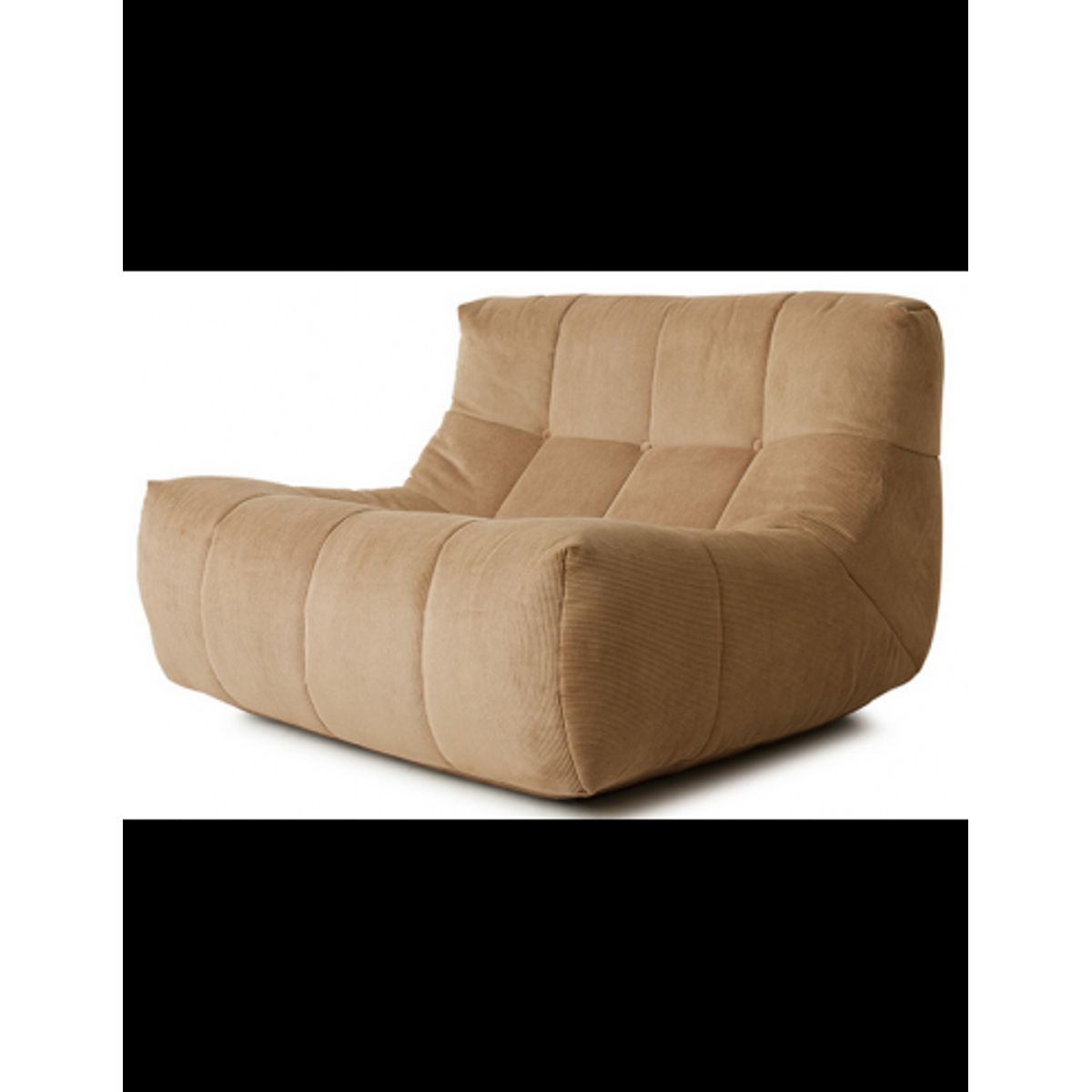 HK Lazy loungestol i corduroy 105 x 105 cm - Brun