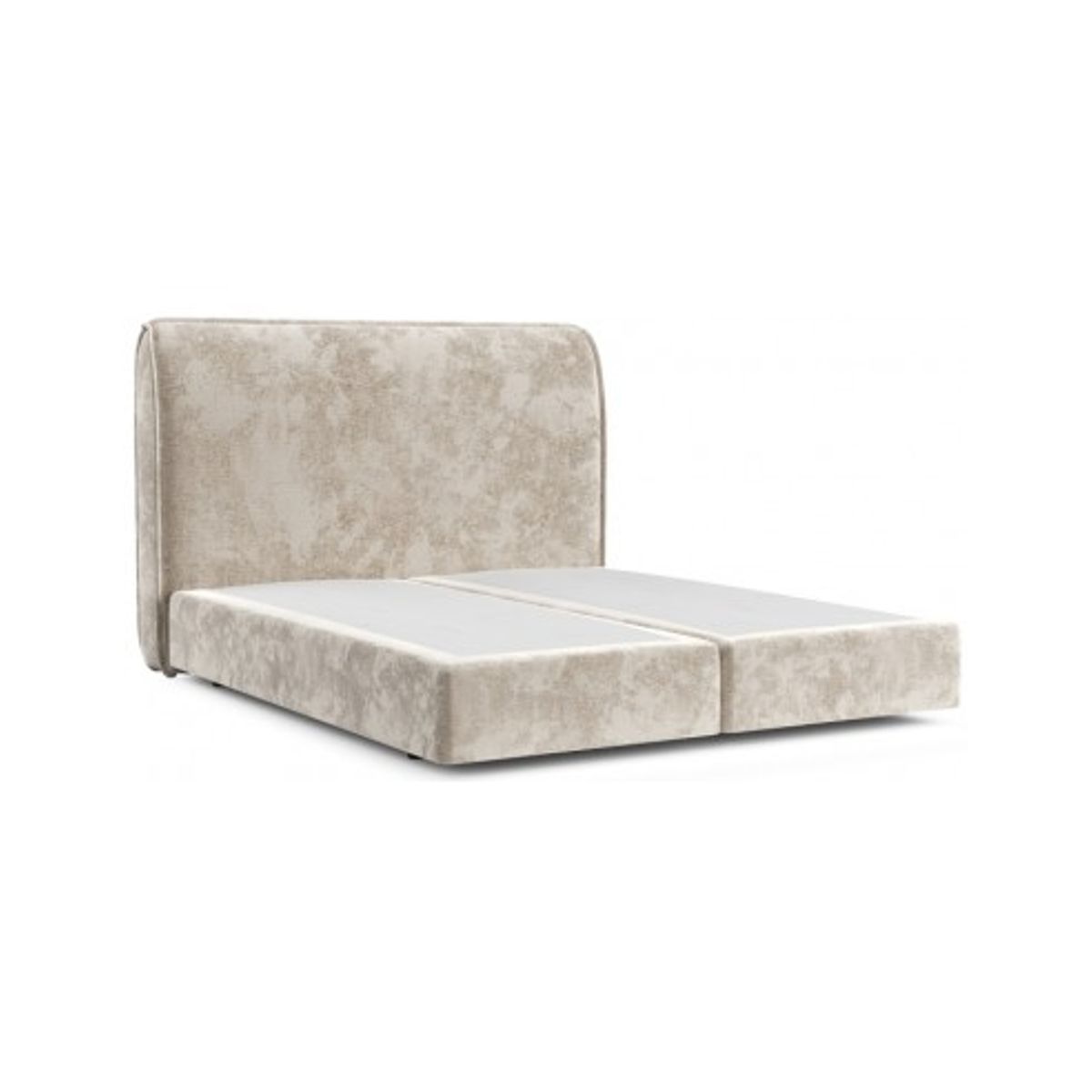 Luppe sengeramme i polyester med sengegavl 140 x 200 cm - Lys beige