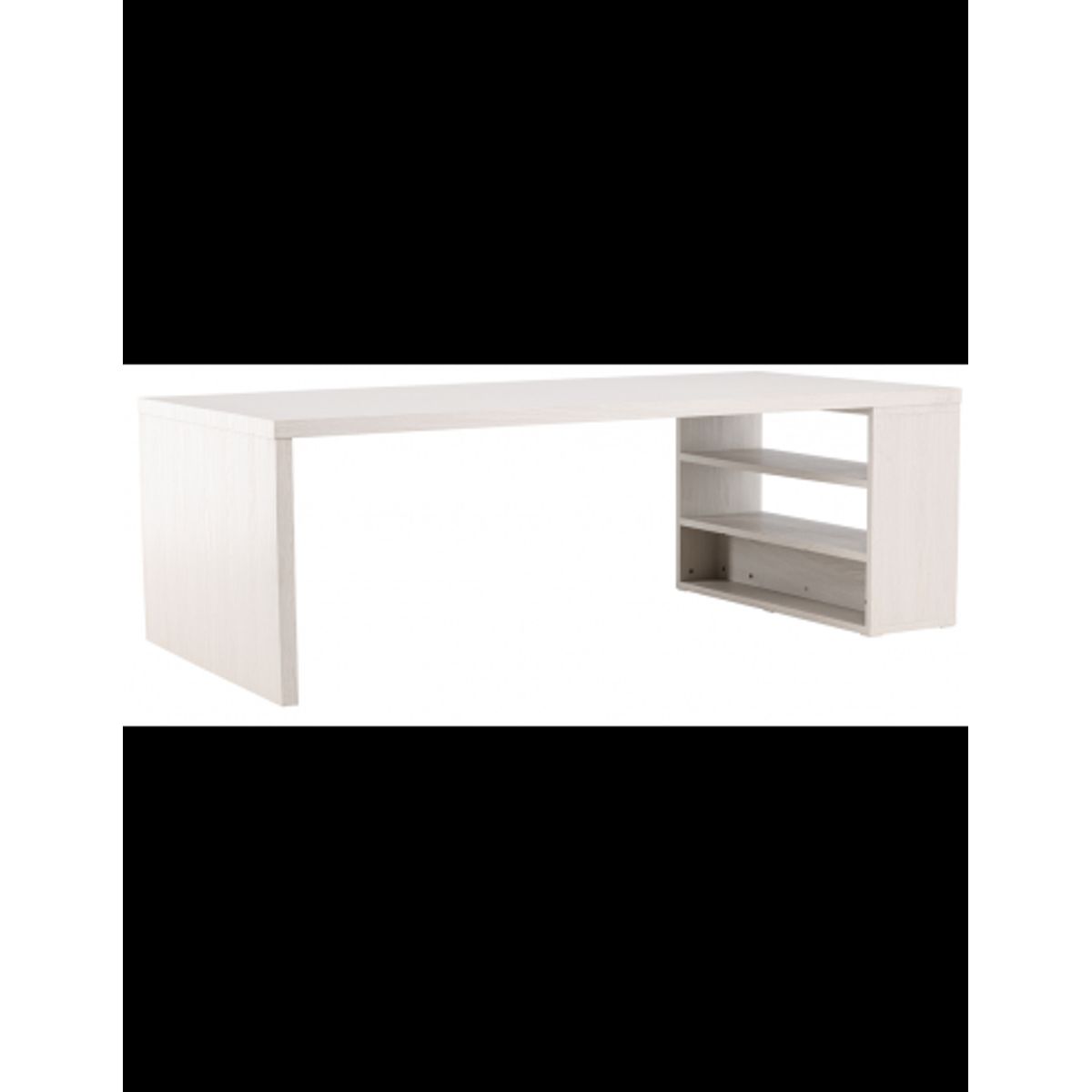 Mika spisebord i mdf H75 x B230 x D110 cm - Hvidtet