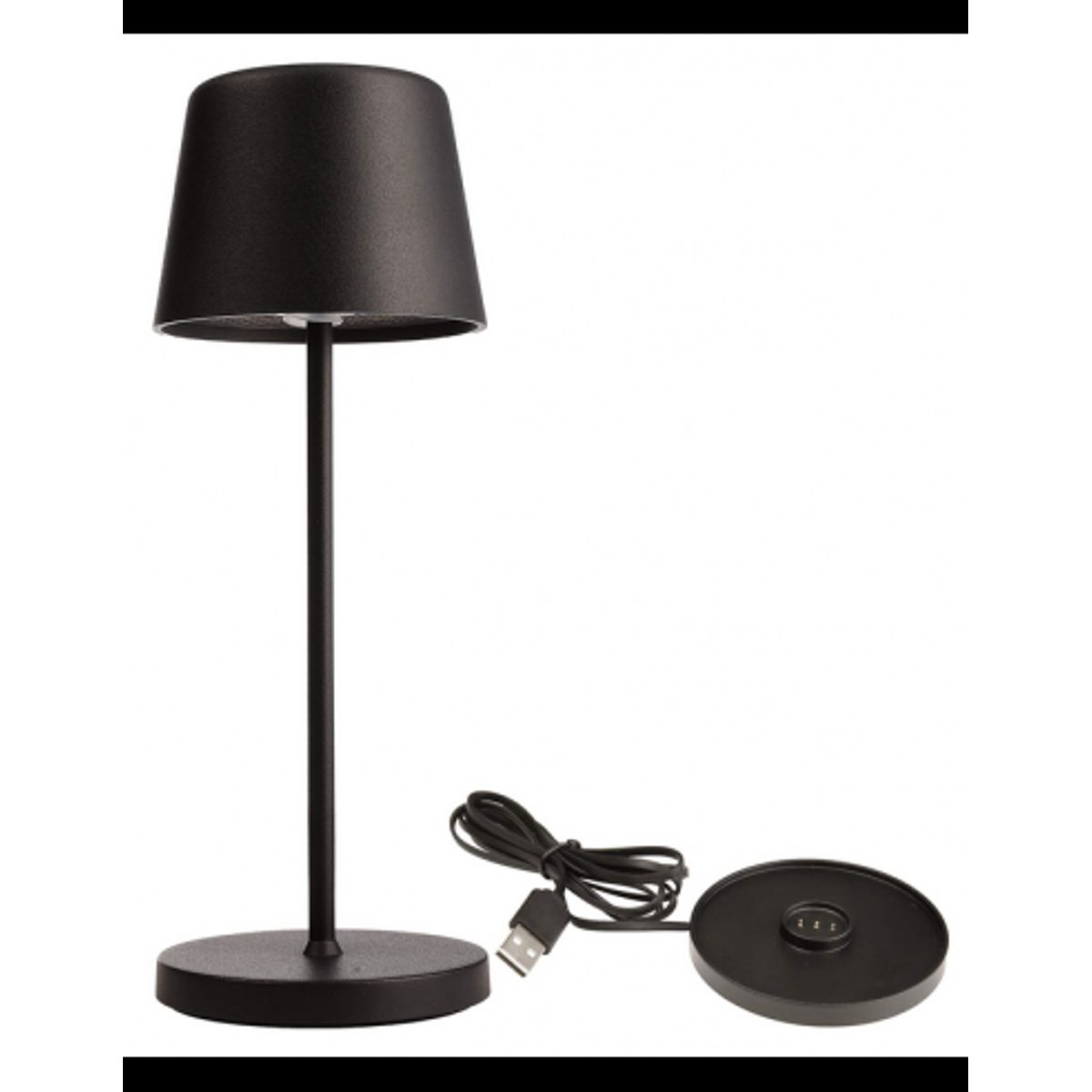 Canis Mini inden-/udendørs trådløs bordlampe H20,8 cm 2,3W LED - Mat sort