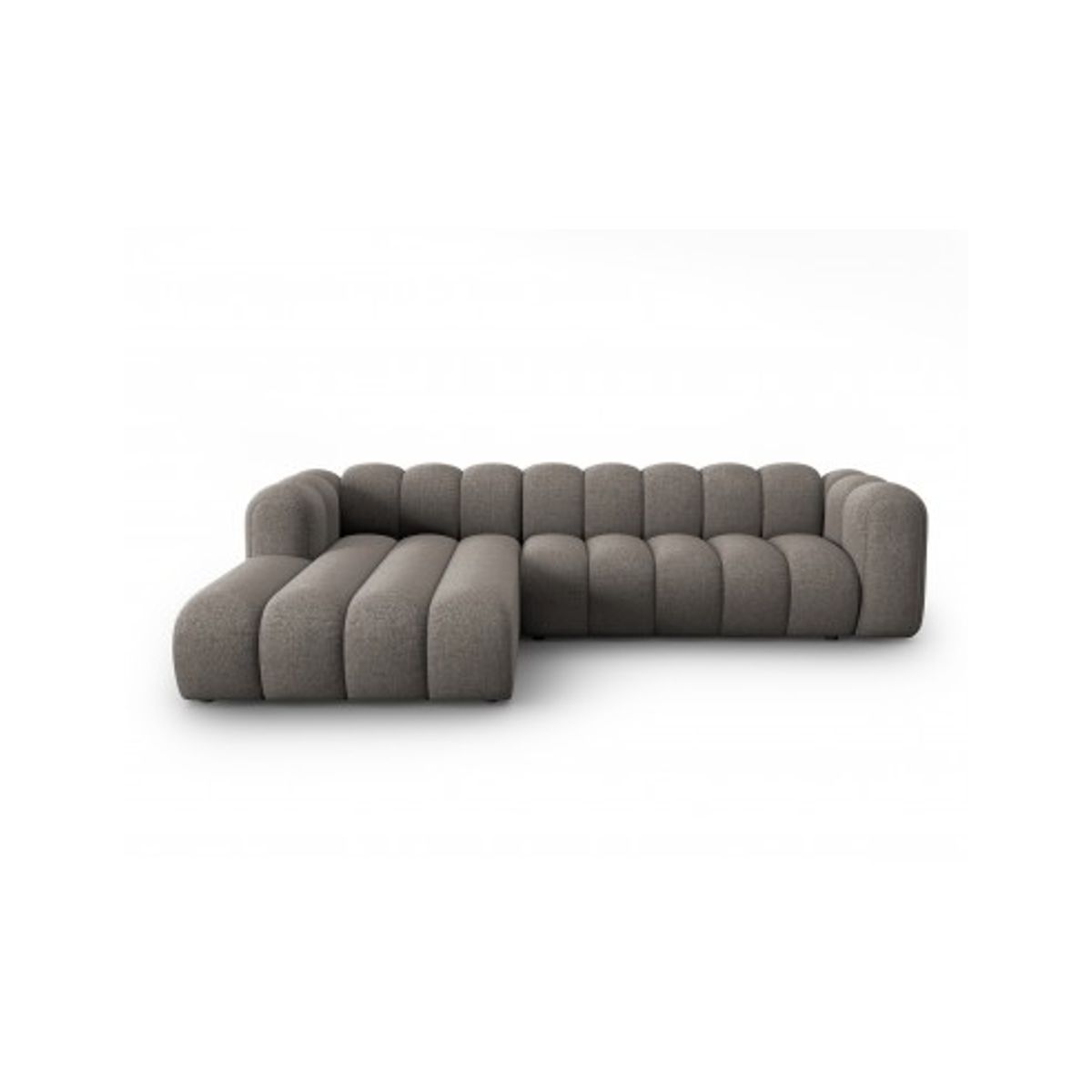 Lupine venstrevendt chaiselong sofa i chenille B288 x D175 cm - Sort/Grå