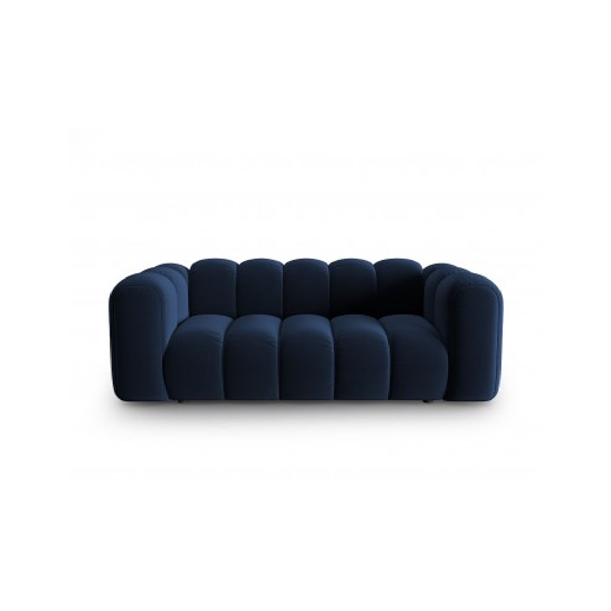 Lupine 2-personers sofa i velour B198 x D87 cm - Sort/Blå