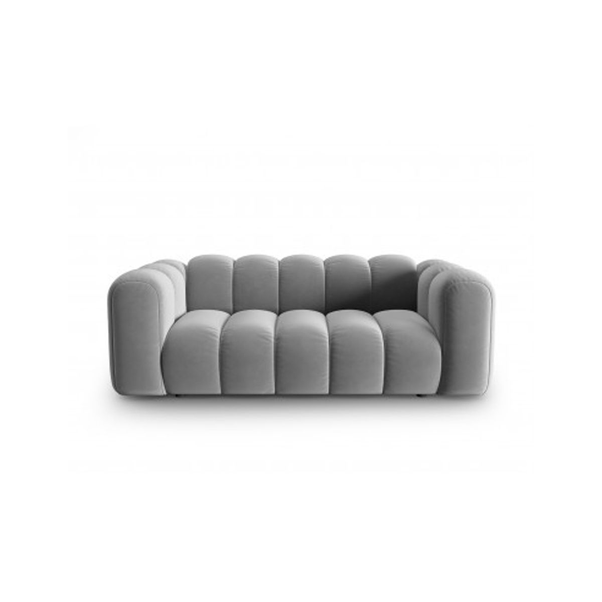 Lupine 2-personers sofa i velour B198 x D87 cm - Sort/Grå