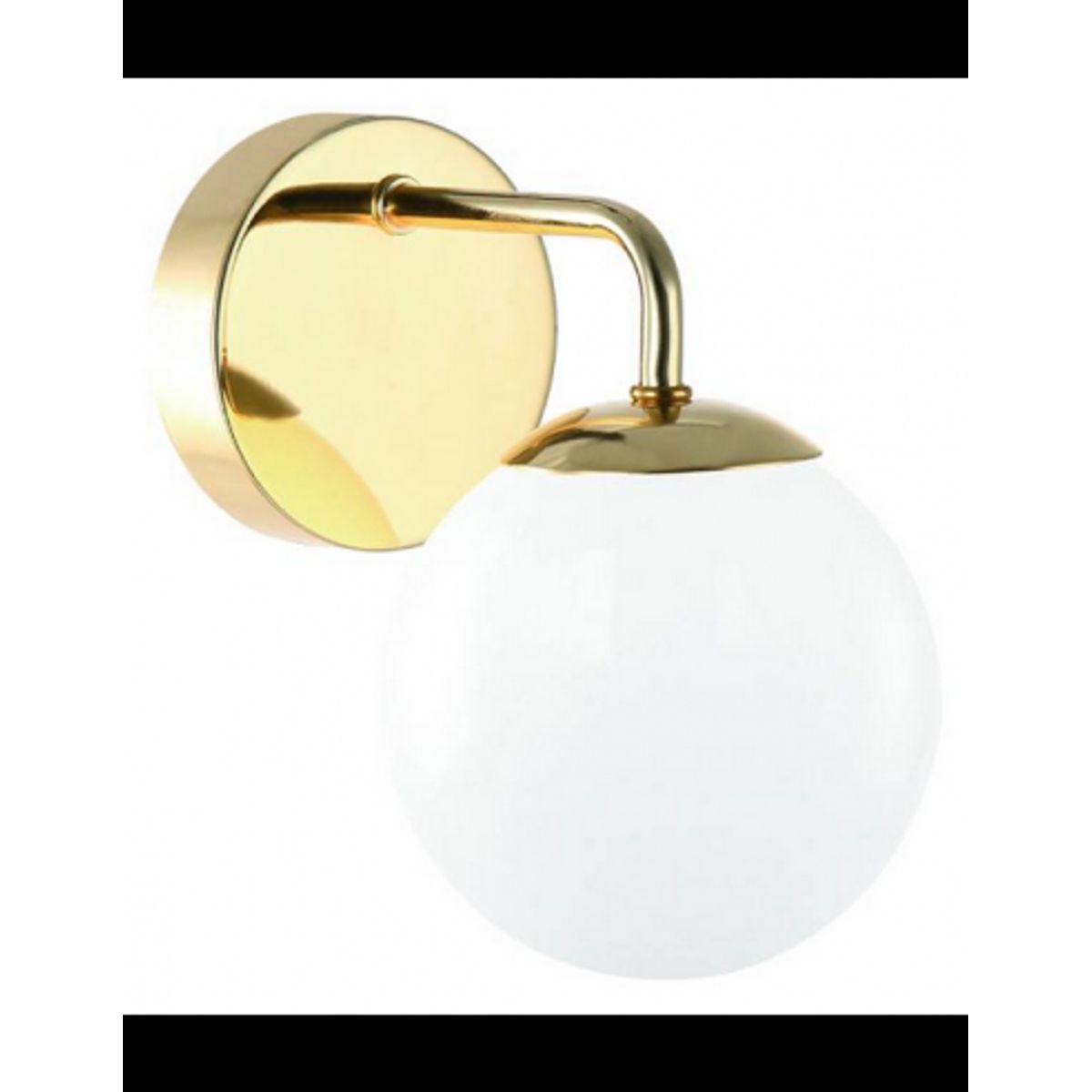 Bao Badeværelseslampe i metal og glas H19 cm 1 x G9 LED - Guld/Hvid