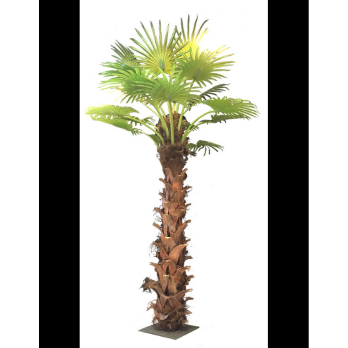 Kunstig Sabal palme H350 cm - Brun/Grøn