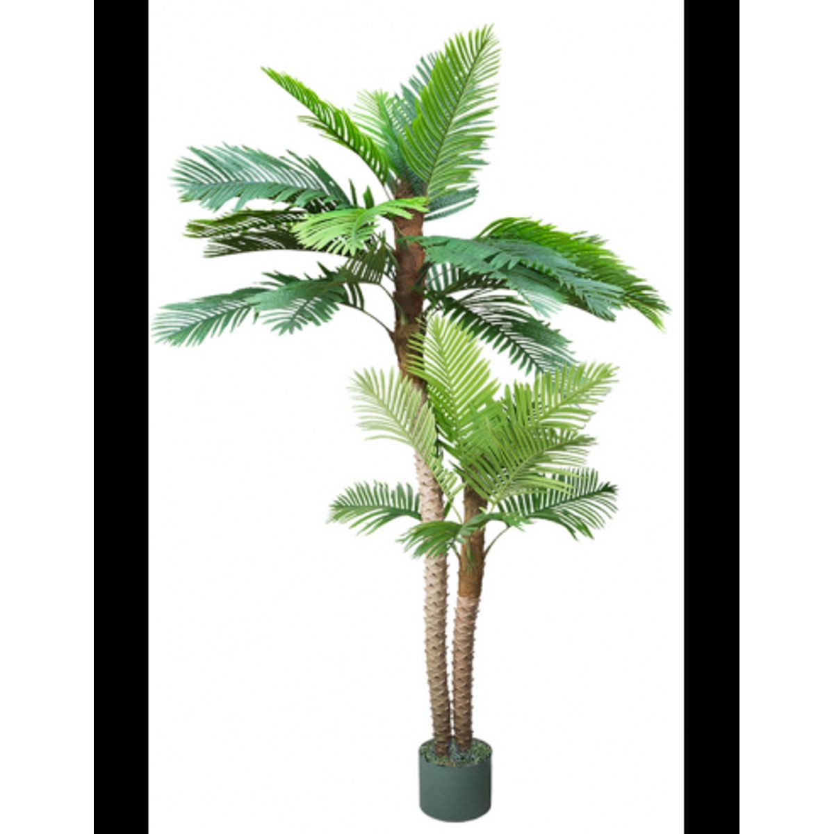 Kunstig Arenga palme H250 cm - Brun/Grøn