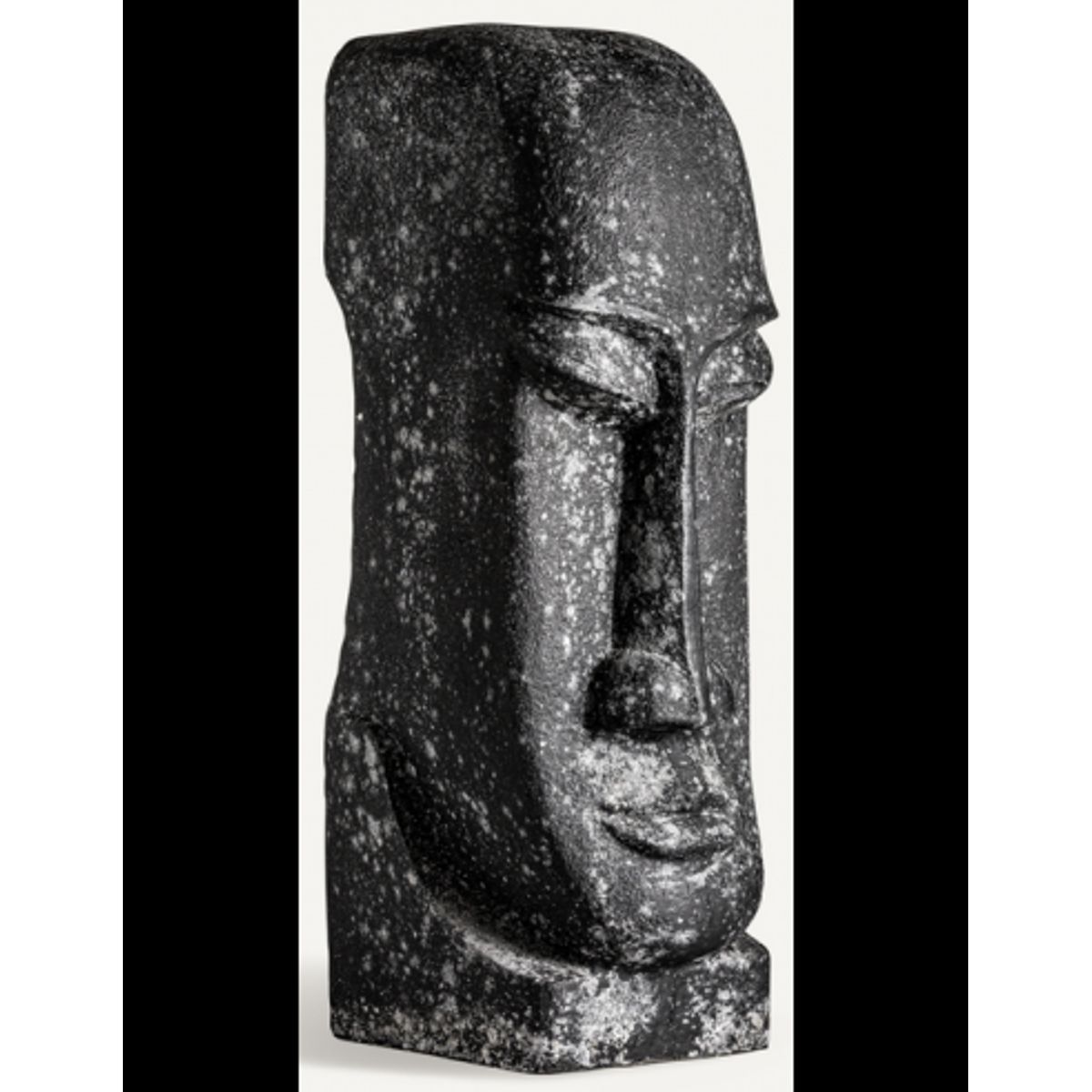 Orientalsk figur i letbeton H110 cm - Antik sort